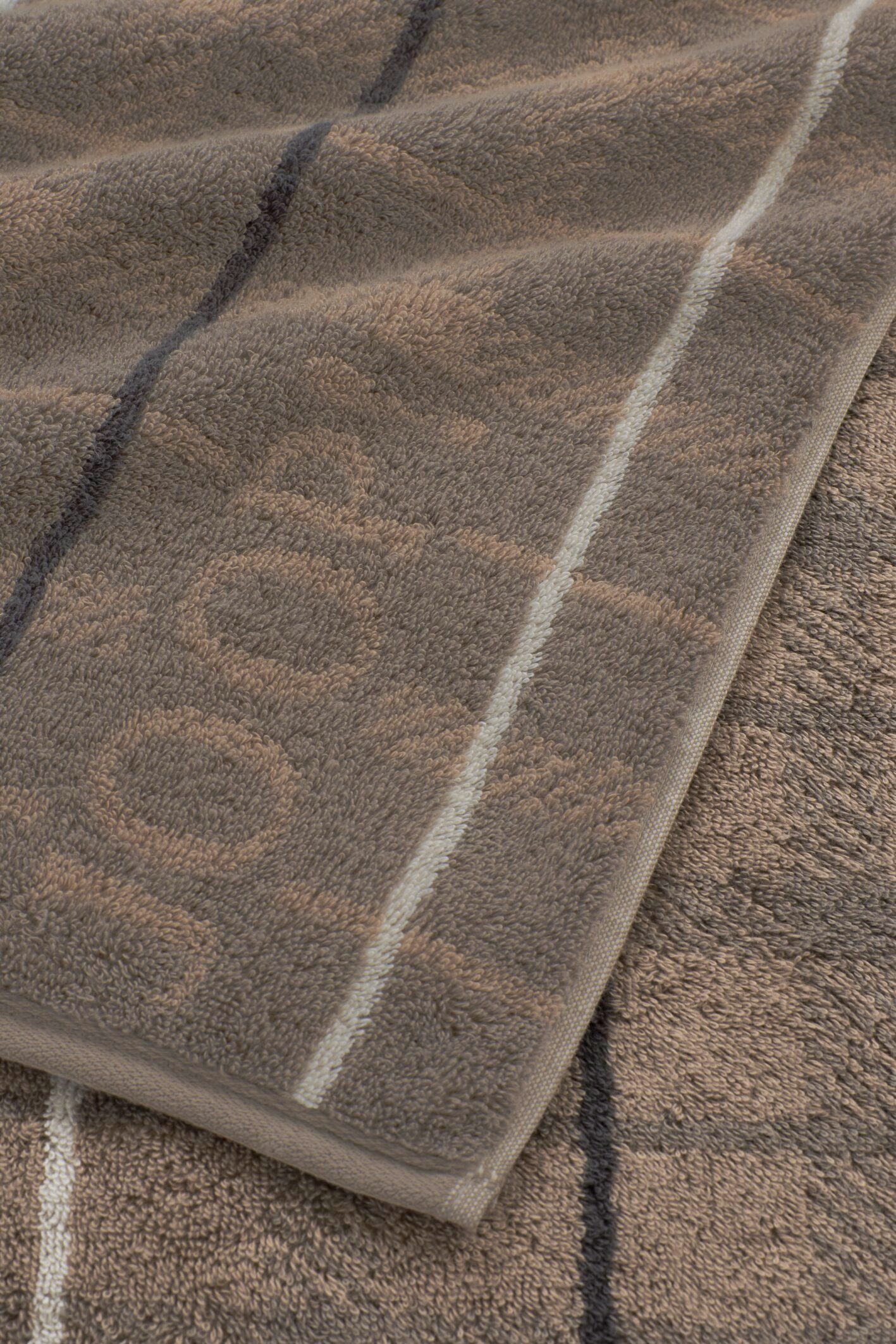 JOOP! Handtücher JOOP! LIVING - CONTOUR CHECKED Handtuch-Set, Textil (2-St)