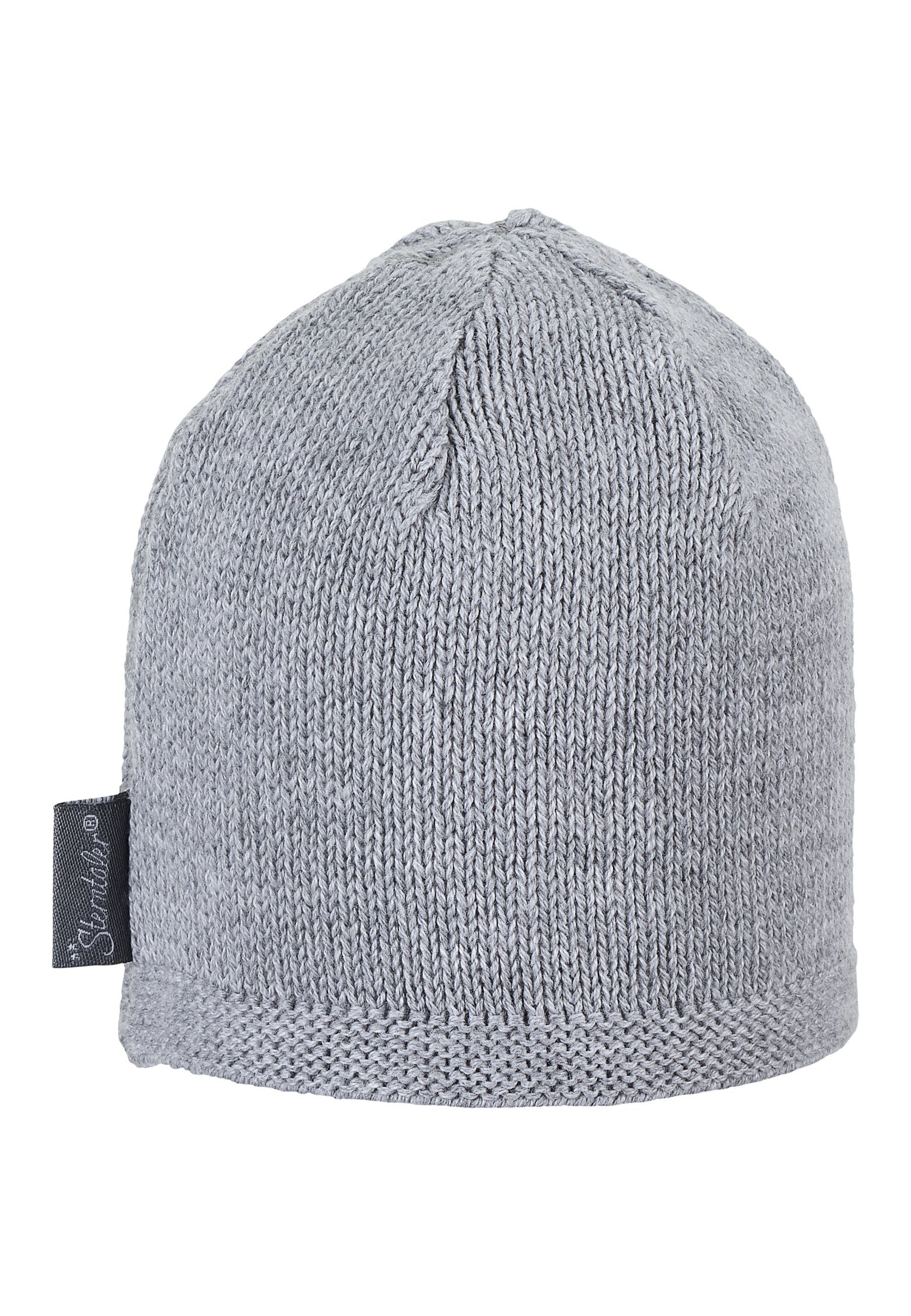Sterntaler® Strickmütze Sterntaler® OCS Strickmütze (1-St) Strick Beanie Kinder aus weicher Baumwolle unifarben