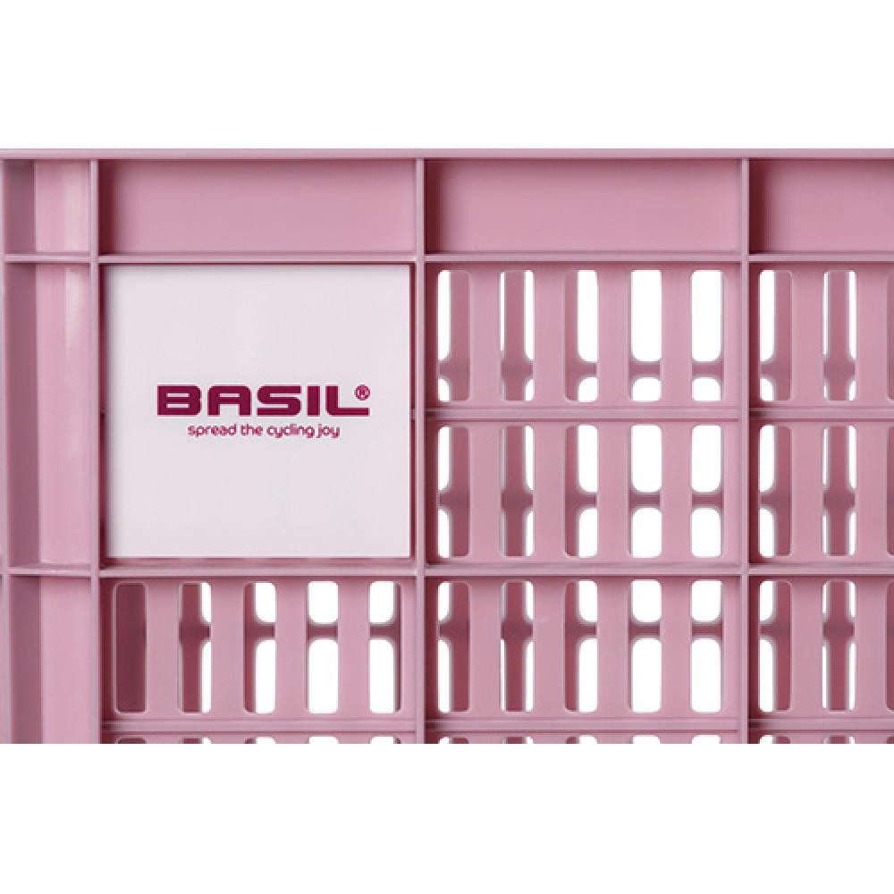 Basil Fahrradkorb Basil Fahrradkiste S, 17,5L, rosa, recycelter Kunststoff, 39x29x20cm