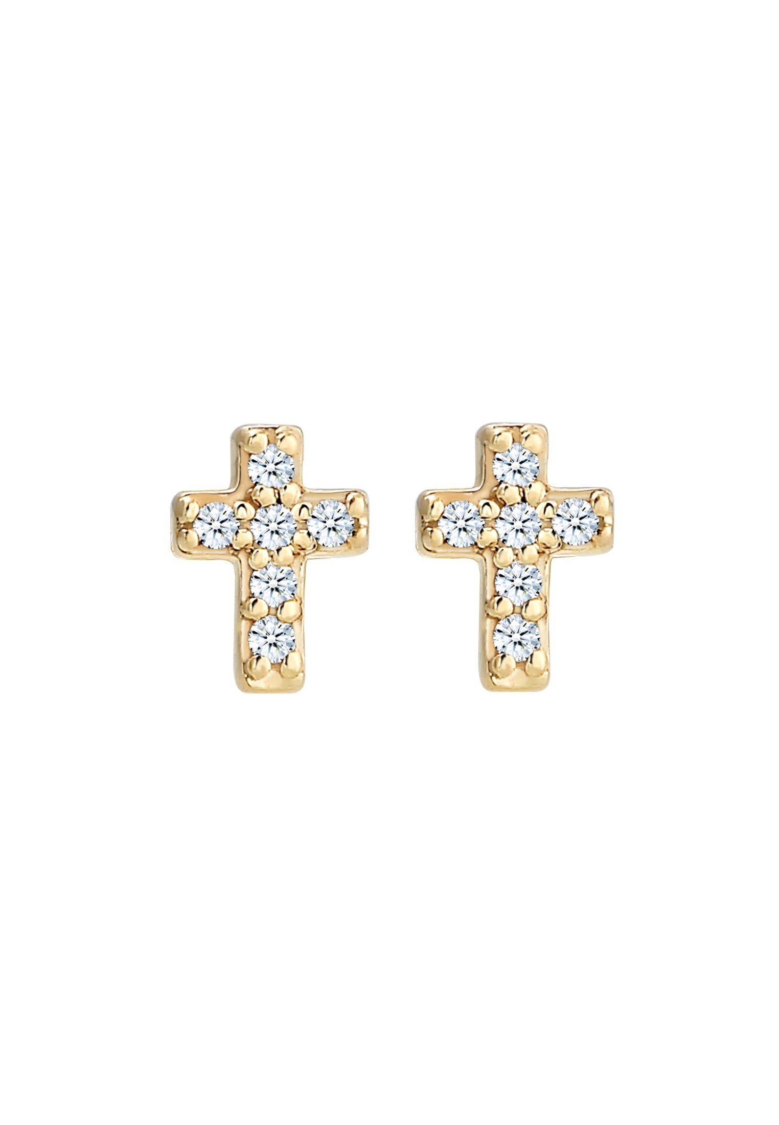 Elli DIAMONDS Paar Ohrstecker Ohrstecker Kreuz günstig online kaufen
