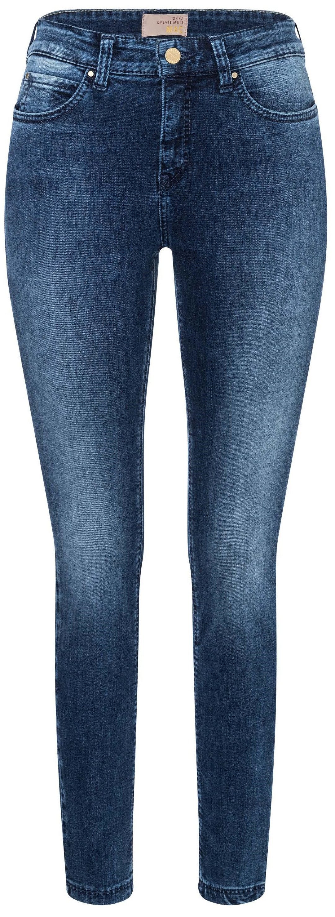 MAC Skinny-fit-Jeans Dream Skinny im destroyed wash Style mit mittlerer Leibhoehe