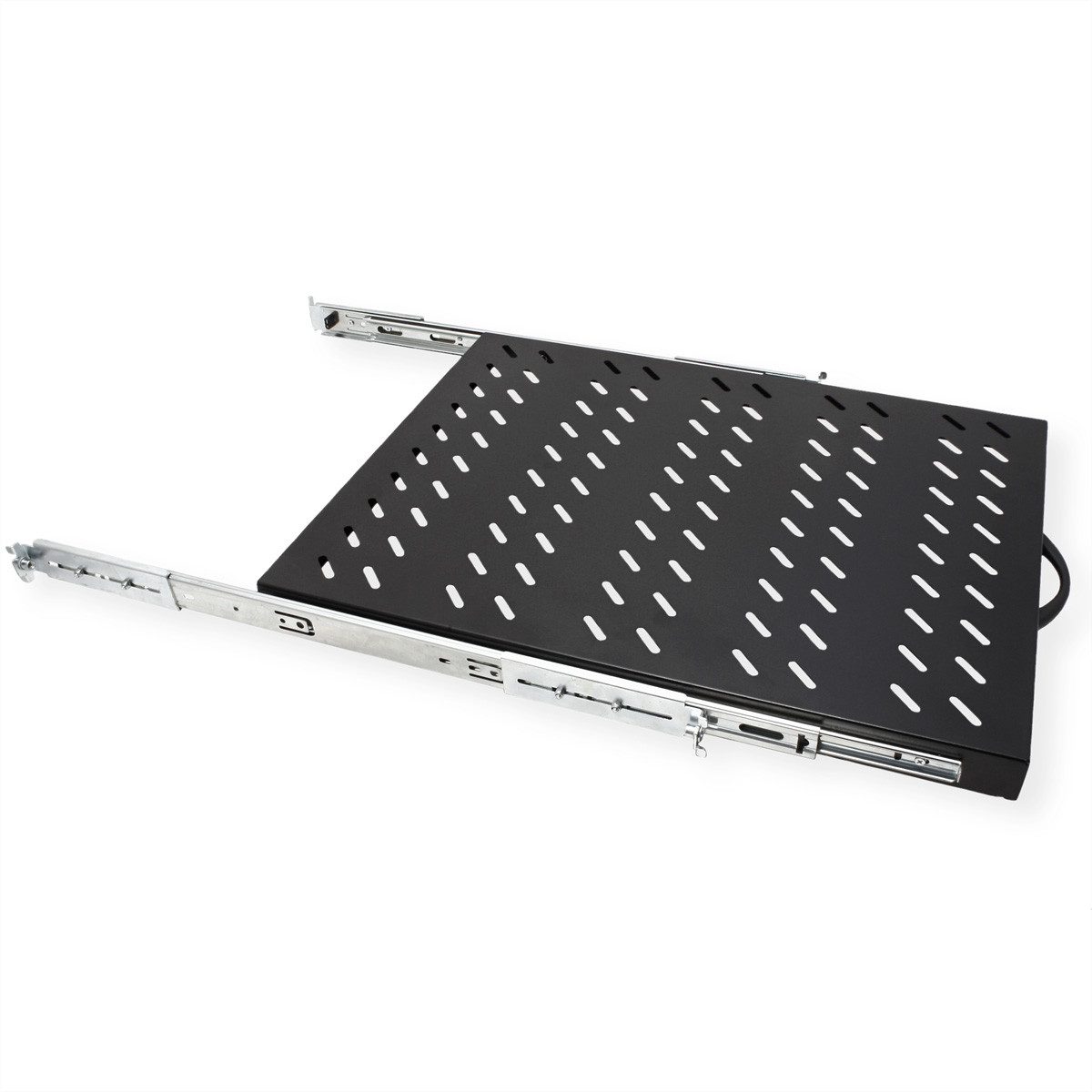 VALUE Netzwerkschrank 19-Zoll-Fachboden ausziehbar, 420 x 568 mm, 25kg Traglast – Bild 4 von 5