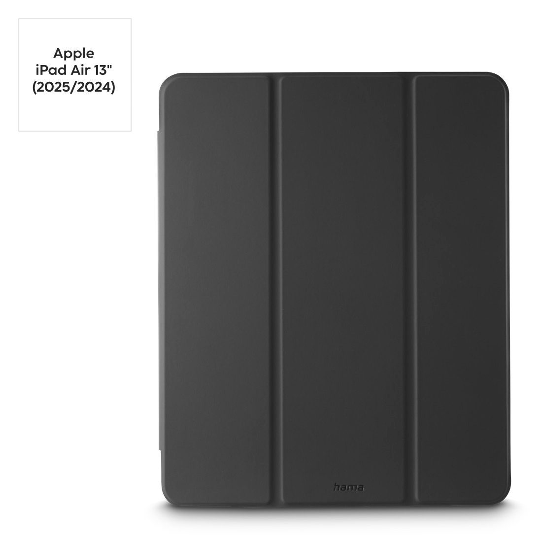 Hama Tablet-Hülle Tablet-Hülle f. iPad Air 13", Stiftfach, Standfunktion, schwarz, Standfunktion, transparentes Backcover, Magnetverschluss, Stiftfach
