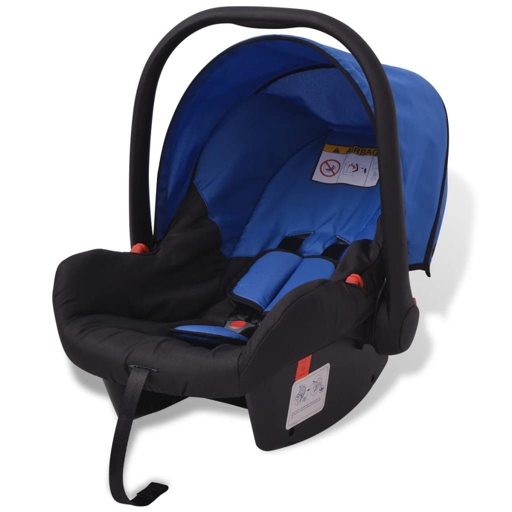 Aluminium 3-in-1 Kinderwagen vidaXL Blau Kinder-Buggy Blau Schwarz Blau und |