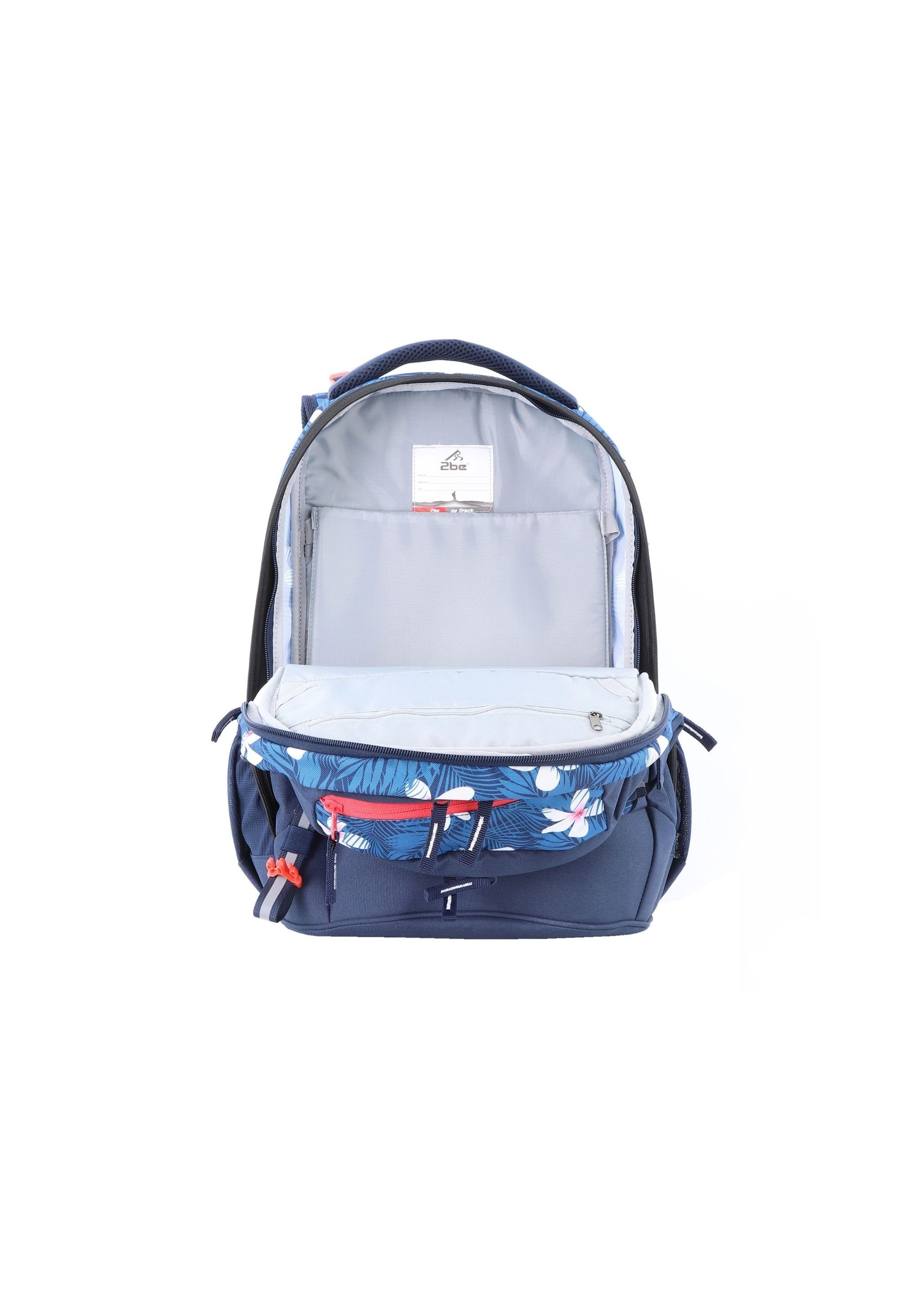 2be Schulrucksack Blue, mit Turnbeutel und Federmäppchen