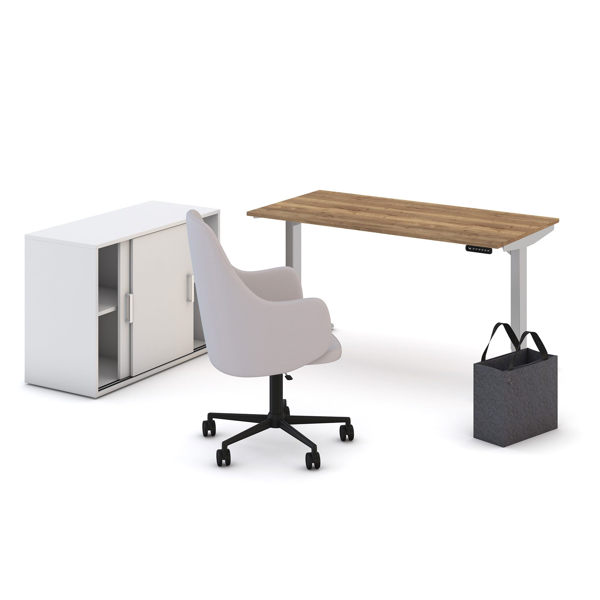 ASSMANN Büromöbel Bürostuhl Triest (Era - Forecast (CSE11) Era - Forecast (CSE11) Höhenverstellbar, Wippfunktion 5-Stern Untergestell Ergonomischer Polsterrücken verstellbar: 380 - 480 mm, fertig montiert, für Büro und Homeoffice), TÜV-zertifiziert