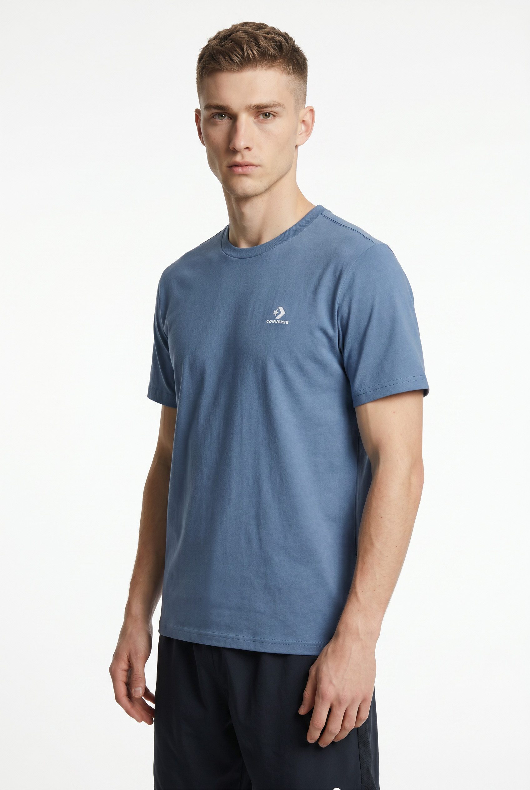 Converse T-Shirt EMBROIDERED STAR CHEVRON TEE mit Logoschriftzug, aus Baumwolle, Regular Fit