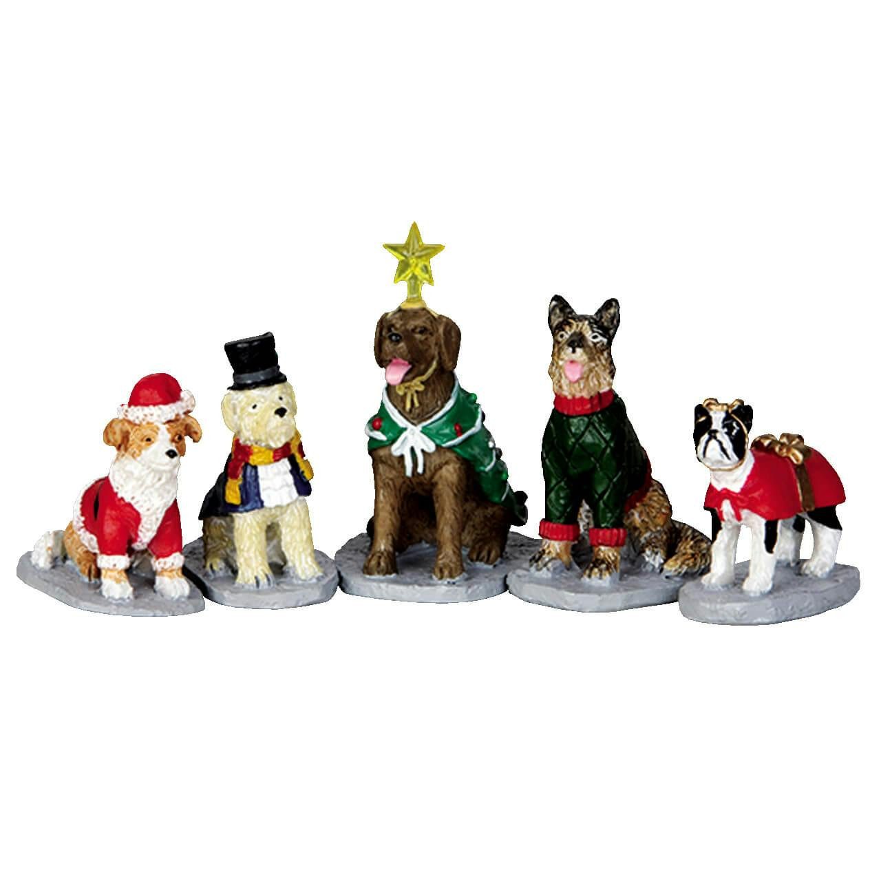 LeMax Weihnachtsdorf LEMAX Weihnachtsdorf: "Costumed Canines", 5-tlg, (32126)