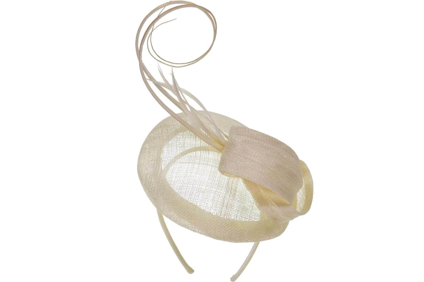 Seeberger Strohhut Sinamay Haarreif mit Federkielen 55357-0