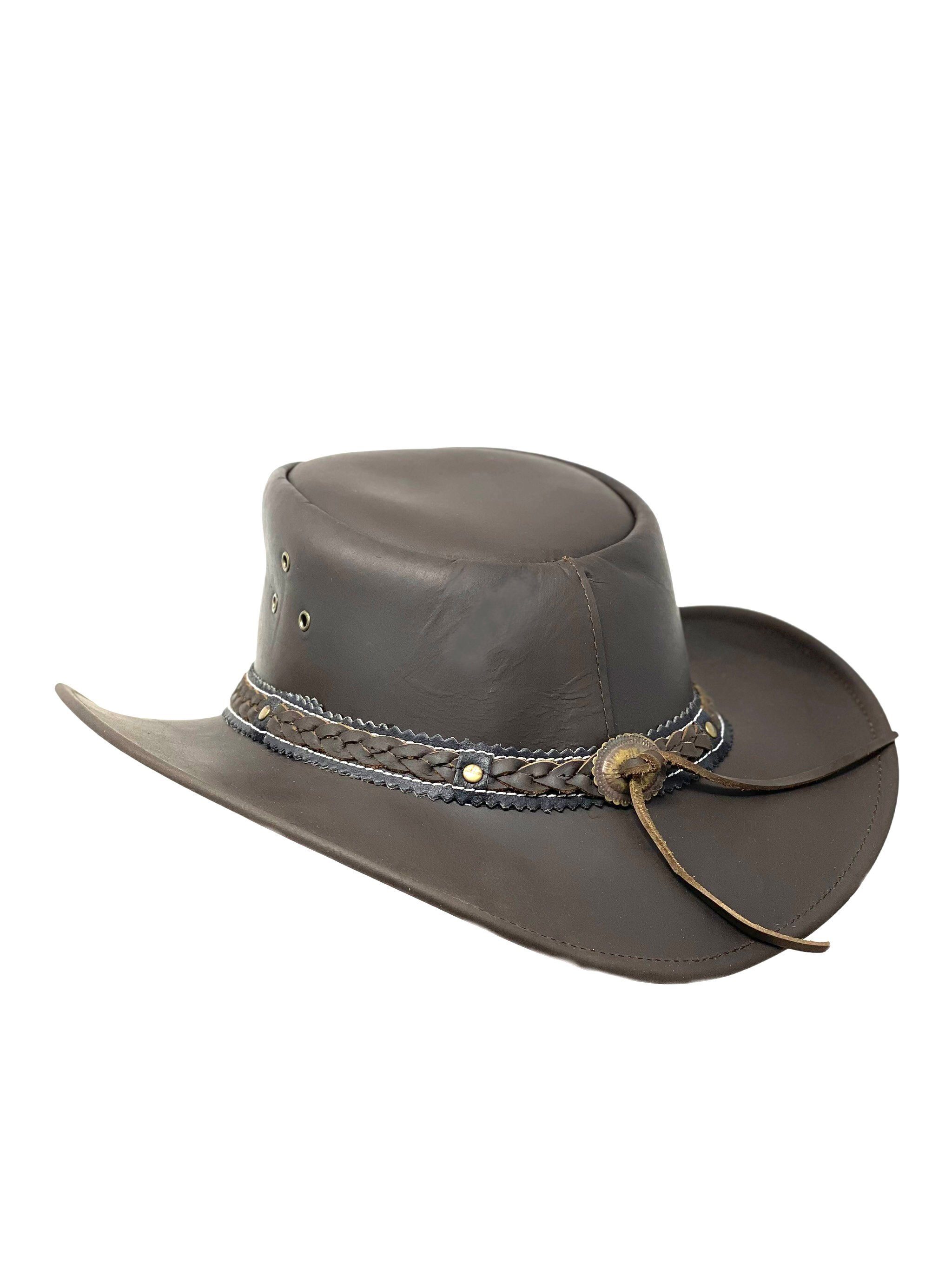 Cowboy Black Sonnenschutz Unisex Western Albsales Hut Band Cowboyhut Leder Reiten Lederhut