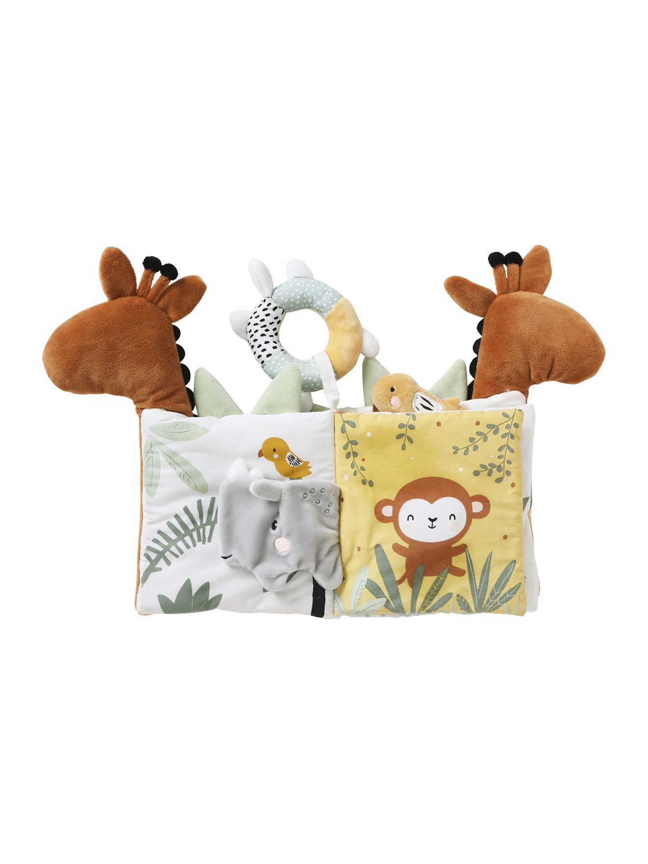 vertbaudet Stoffbuch Baby Activity-Buch TANSANIA, Giraffe