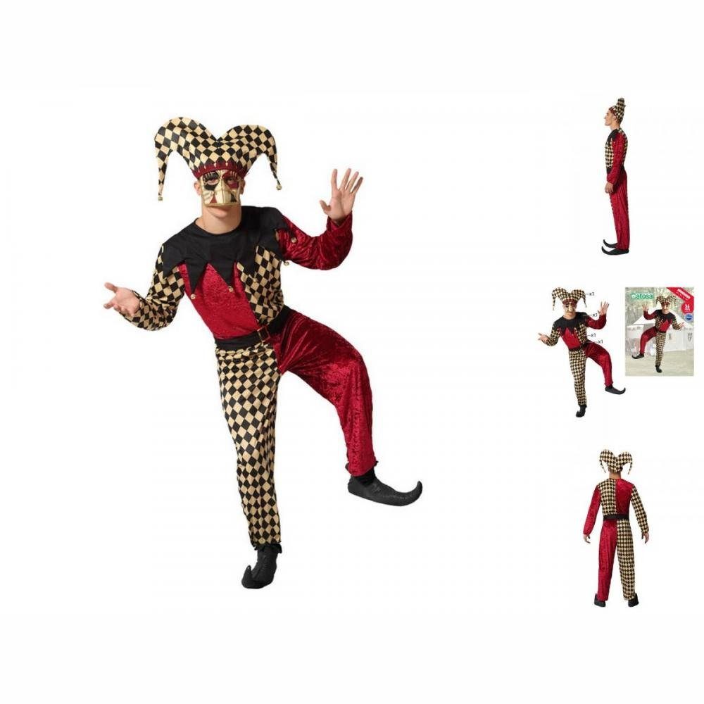Bigbuy Kostüm »Fasching Kostüm Herren Verkleidung für Erwachsene Harlekin 4  teilig Clown«