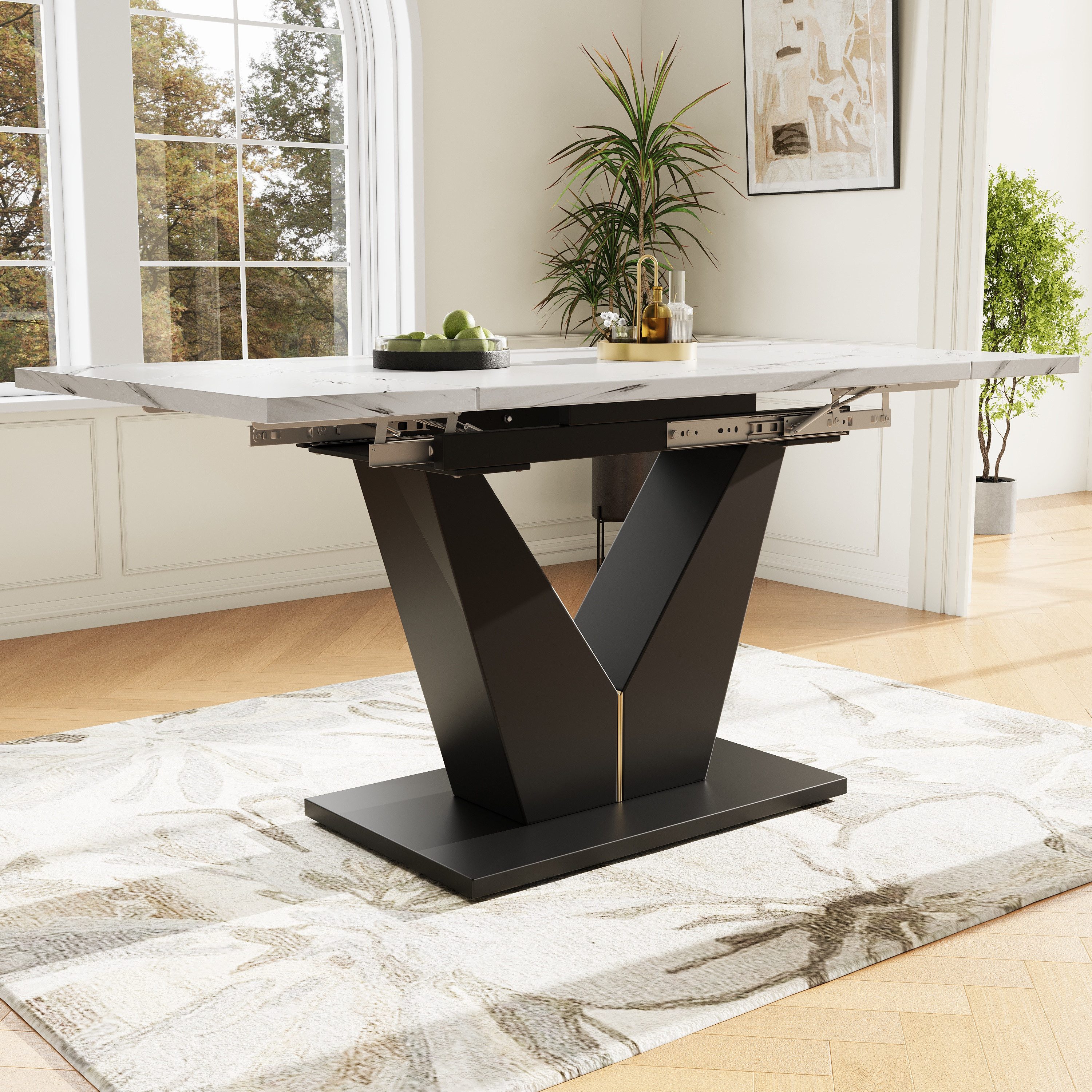 STILVORA Esstisch 99-159×75cm ausziehbar Küchentisch mit günstig online kaufen