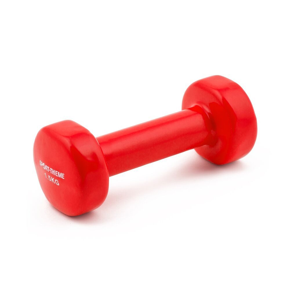 Sport-Thieme Kurzhantel Fausthantel Vinyl, 12 Gewichtsstufen für individuelles Krafttraining