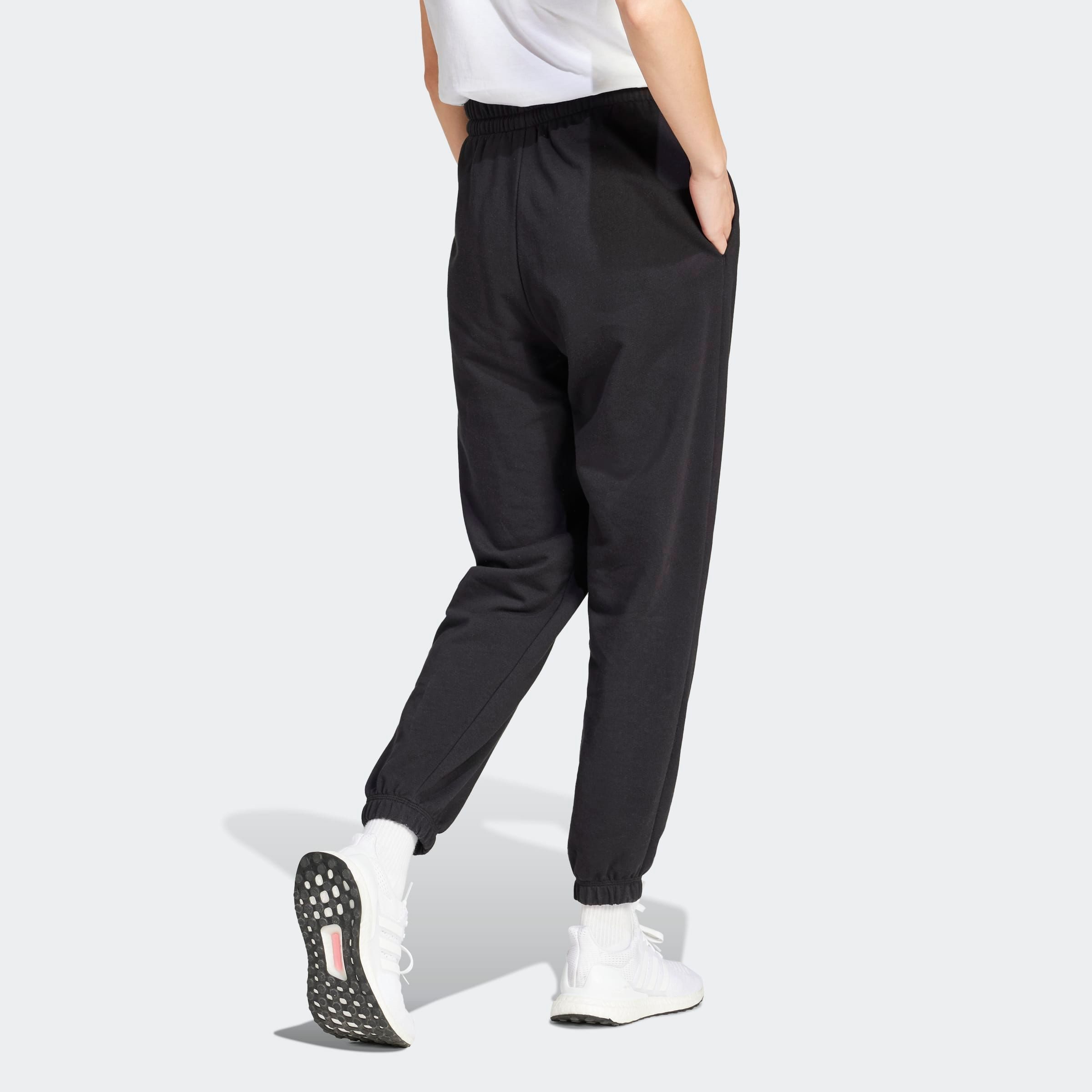 adidas Sportswear Sporthose ESSENTIALS SMALL LOGO FRENCH TERRY CUFFED Locker geschnitten, hoher Bund, aus weichem French Terry Material