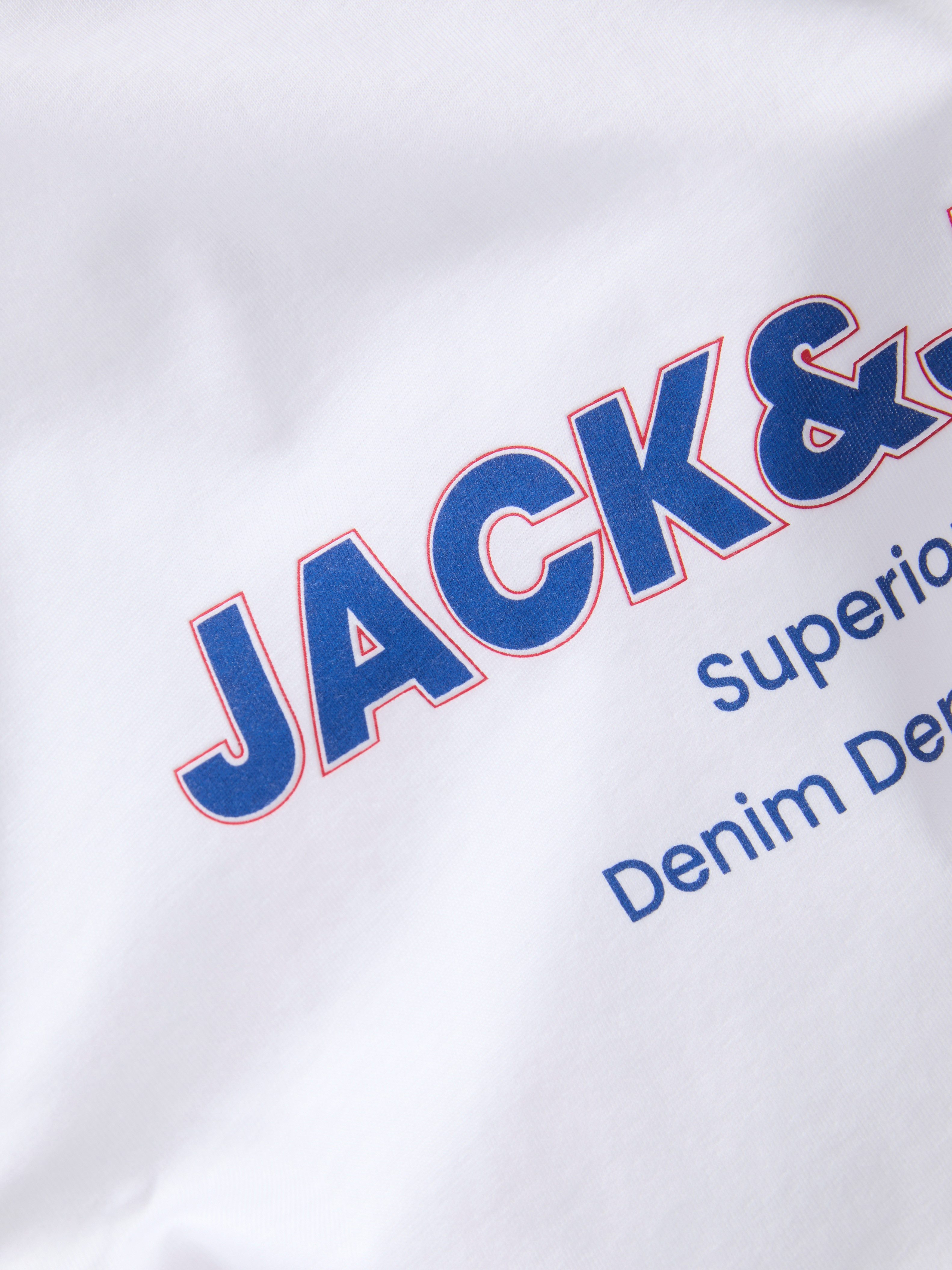 Jack & Jones T-Shirt JJABBO TEE SS CREW NECK Baumwolle, locker geschnitten – Bild 3 von 4