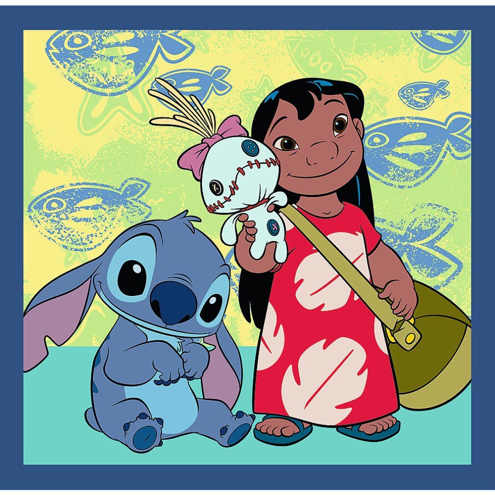 Trefl Puzzle Puzzle Time mit Stitch 3in1 (20,36,50 dlks), Puzzleteile