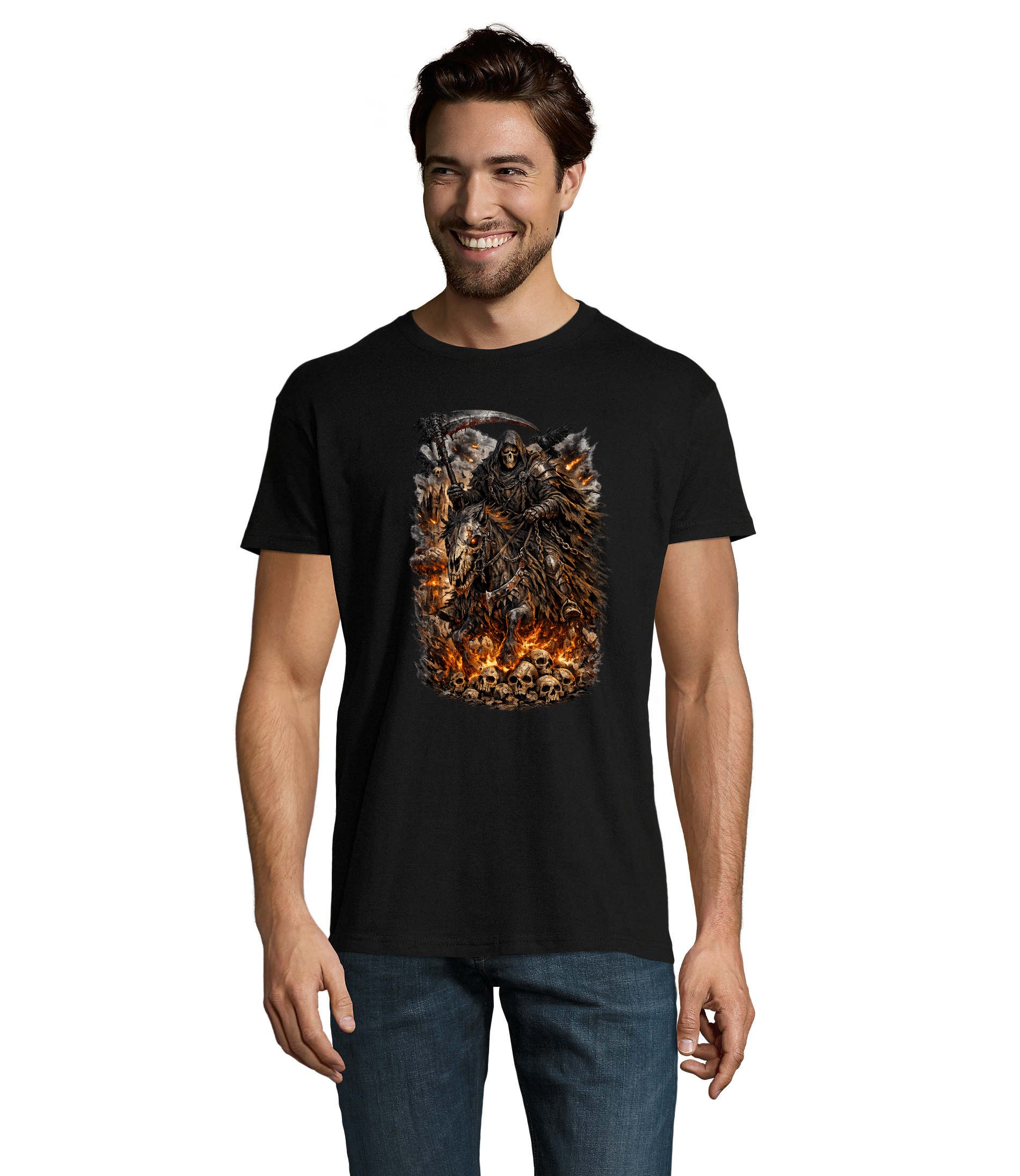 T-Shirt ApocalyotischerReiter Herren T Shirt Reiter Print Motiv