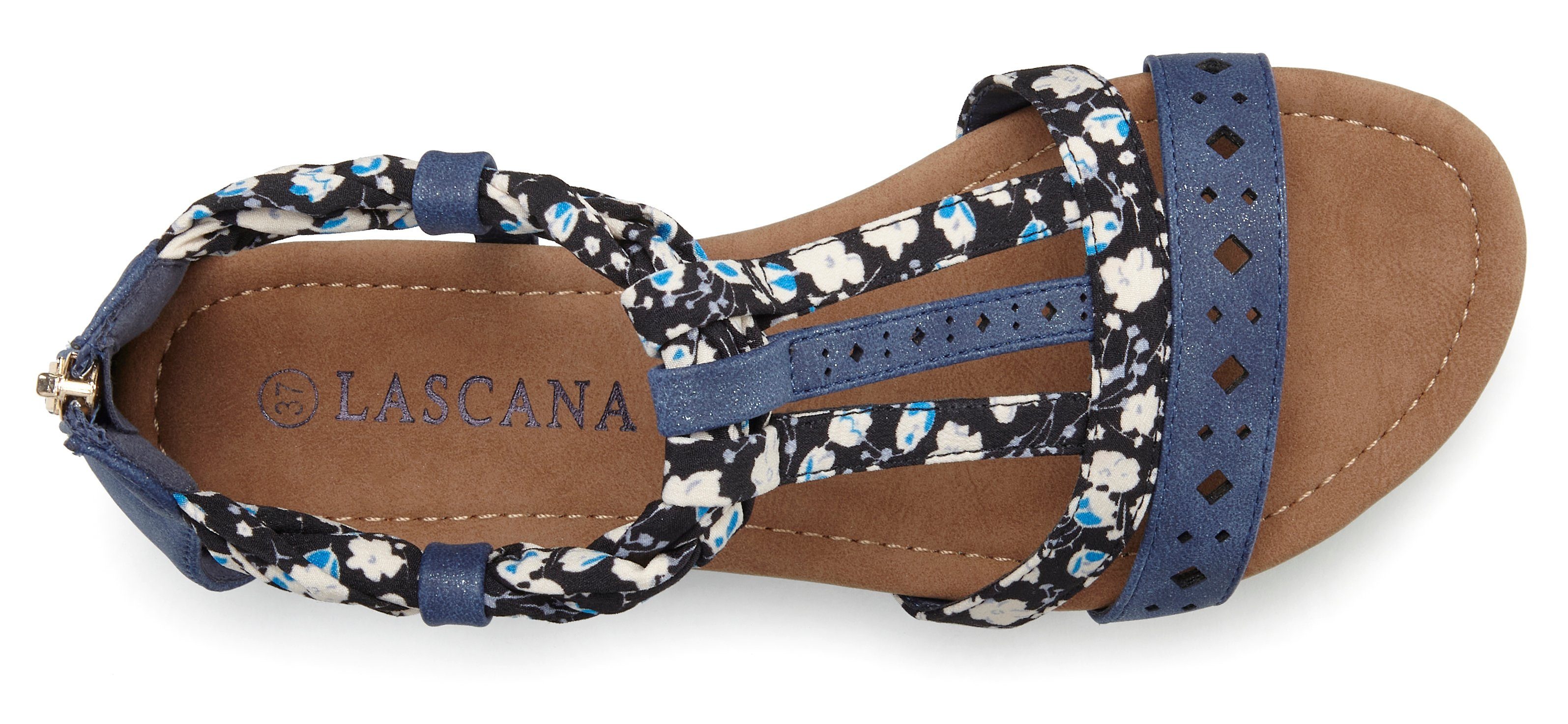 LASCANA Sommerschuh Sandale Sandalette, Sommerschuh mit Riemchen im Festival-Look VEGAN – Bild 4 von 5