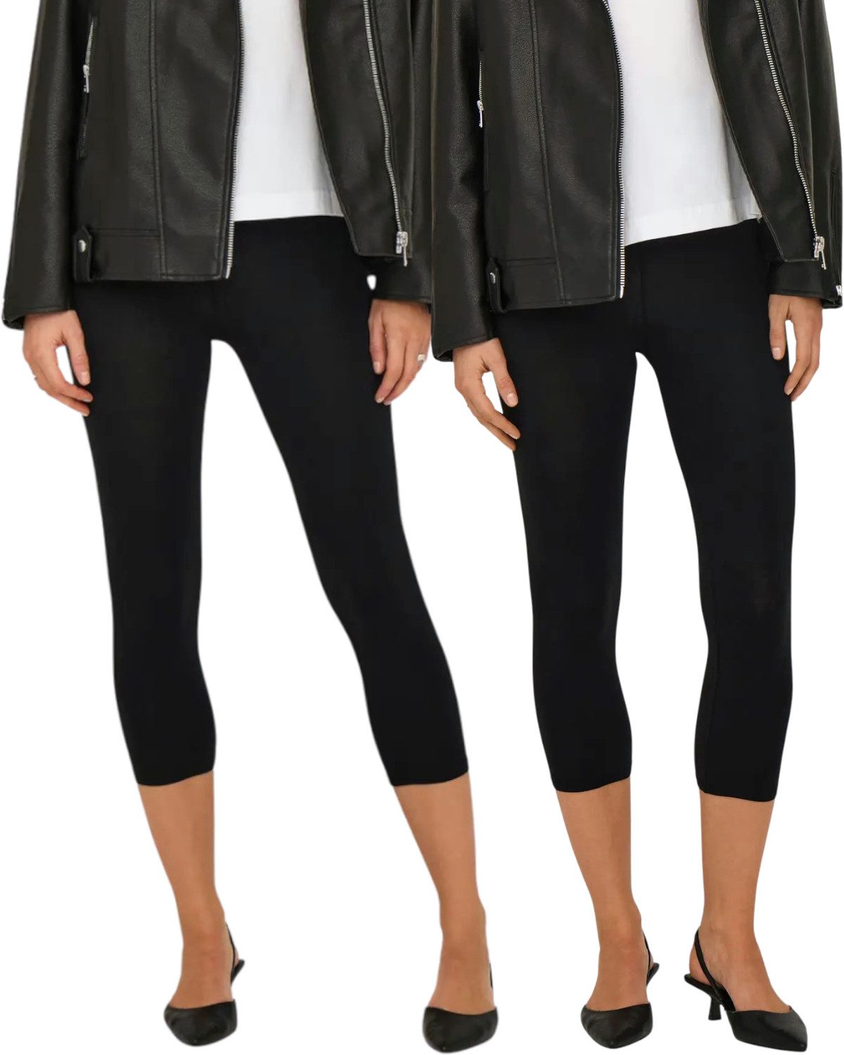 ONLY 3/4-Leggings (2er-Pack) Freizeit Fitness Leggings günstig online kaufen