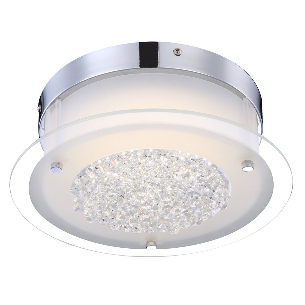 LED Kristalle etc-shop Wohnzimmer LED-Leuchtmittel fest Deckenlampen verbaut, Deckenleuchte LED mit Neutralweiß, Deckenleuchte, Deckenlampe