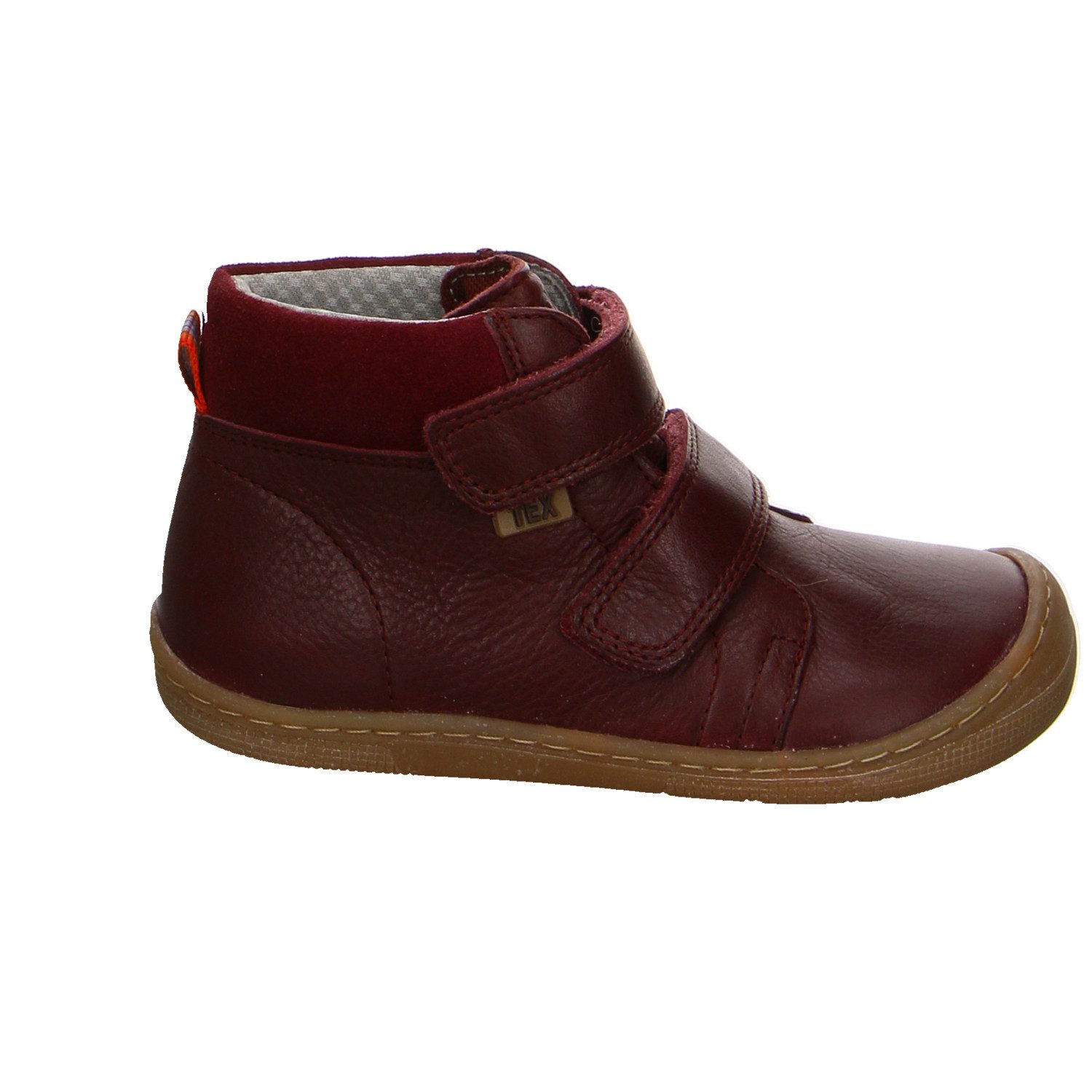 Koel Bot Desp Velcro Leder Barfuß Junge Winter rot Barfußschuh