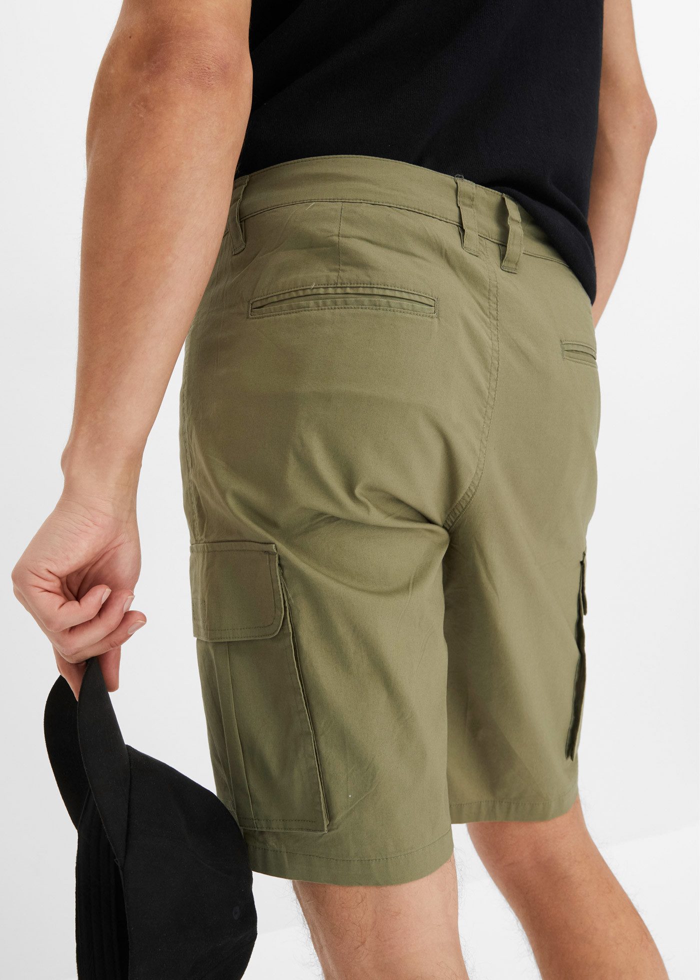 bonprix Cargobermudas leichte Qualität, mit Stretch-Anteil, regular fit