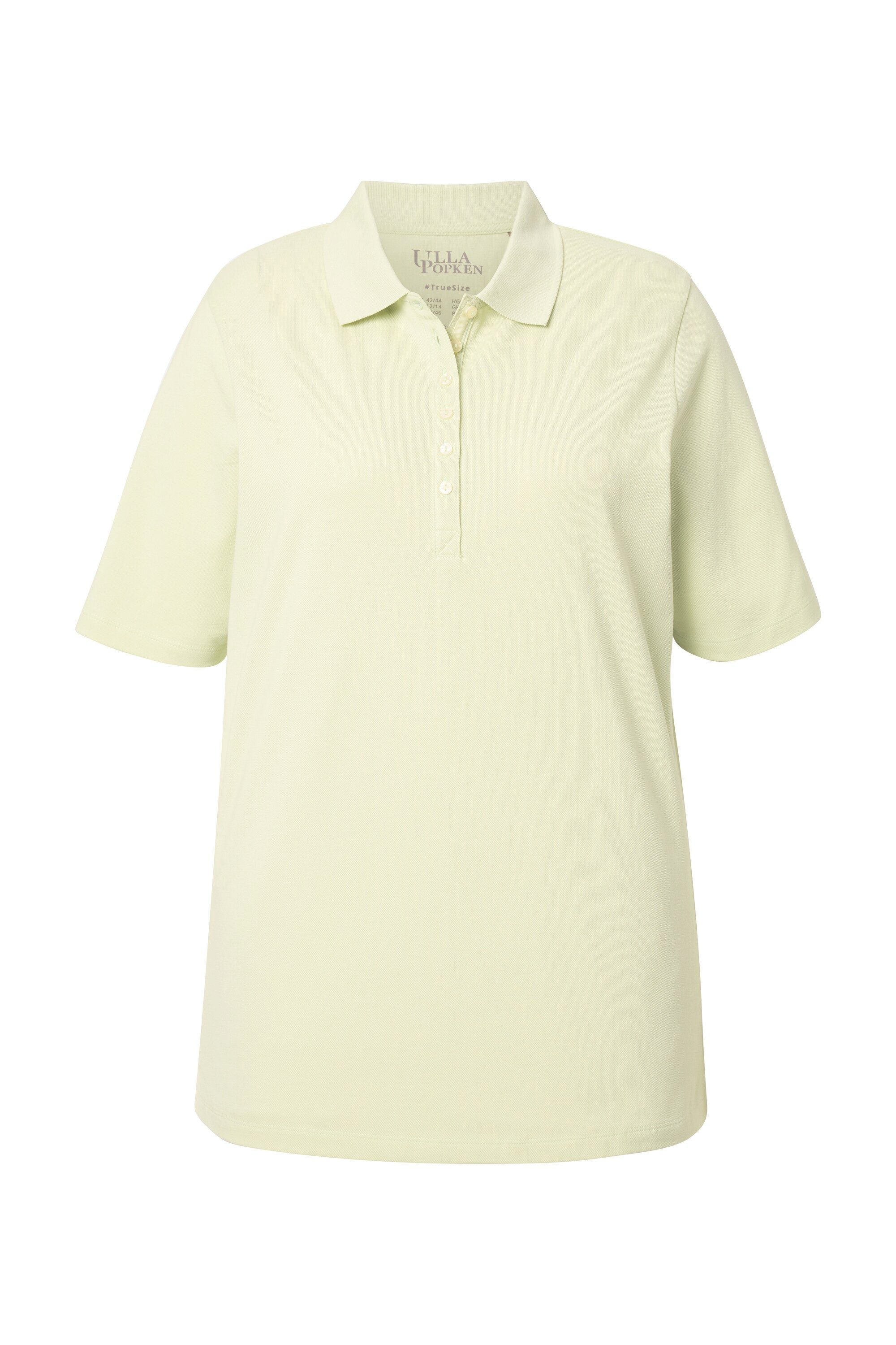 Ulla Popken T-Shirt Poloshirt Piqué Polokragen günstig online kaufen