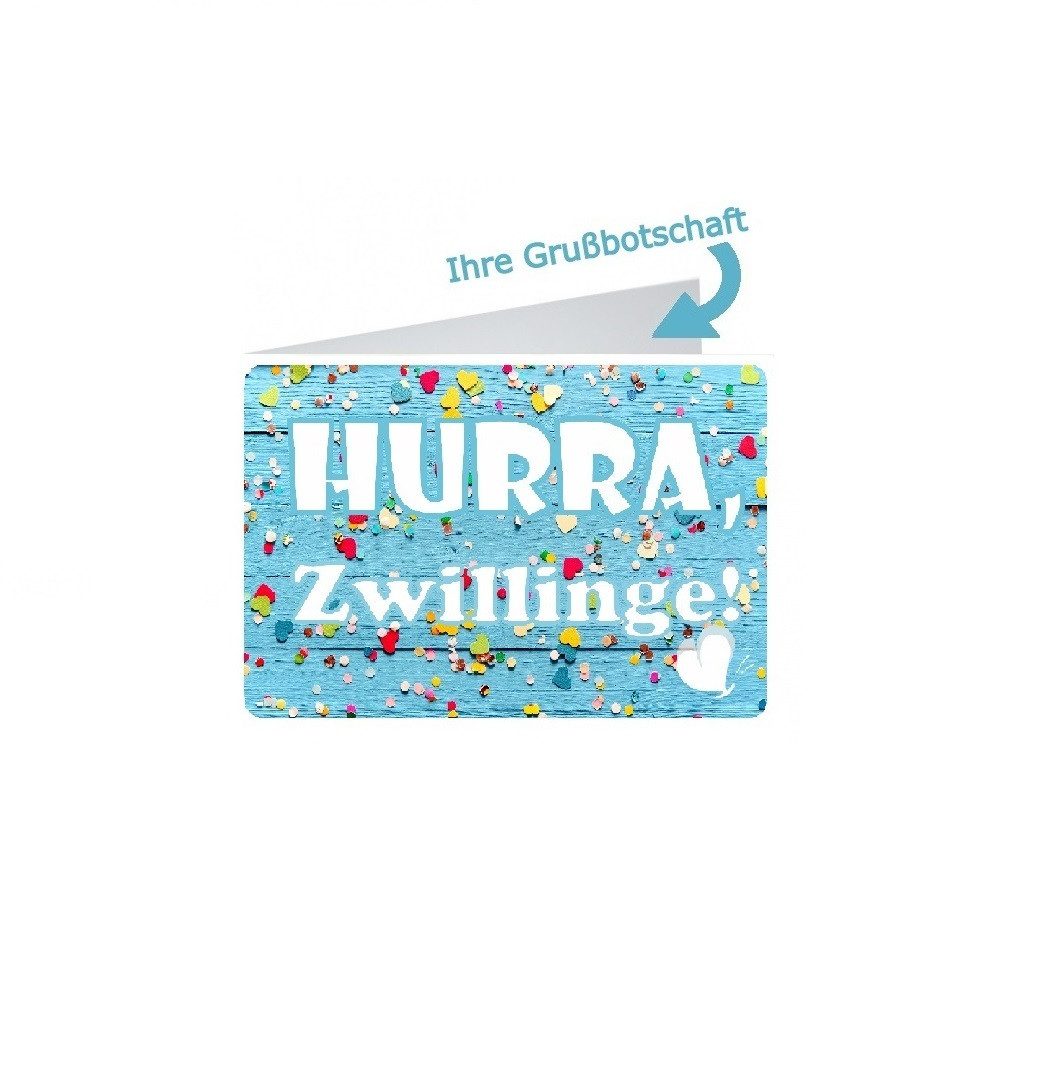 dubistda-WINDELTORTEN- Neugeborenen-Geschenkset Windeltorte Zwillinge Bärengeschwister (2 x Baby Musikspieluhr Bär) 50-teilig