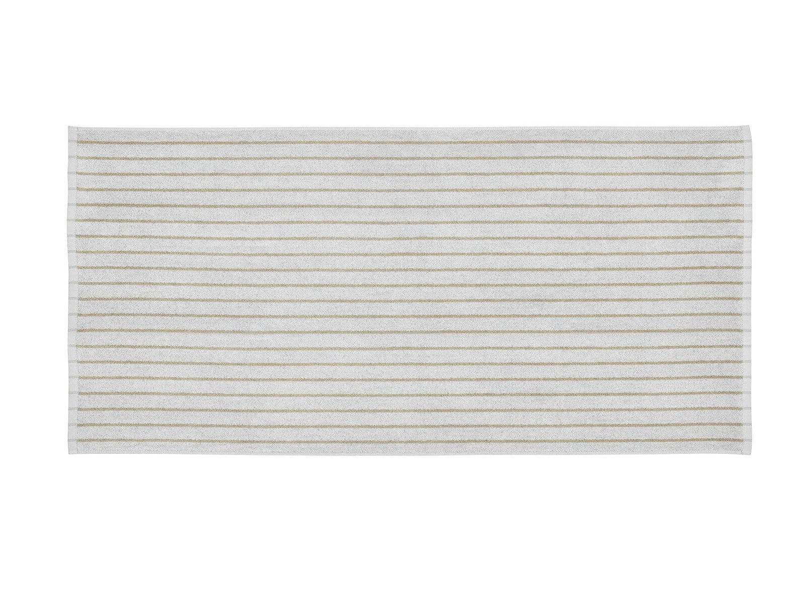 Badetuch ARTO Badetuch micro chip/tan thin stripe 70x140cm