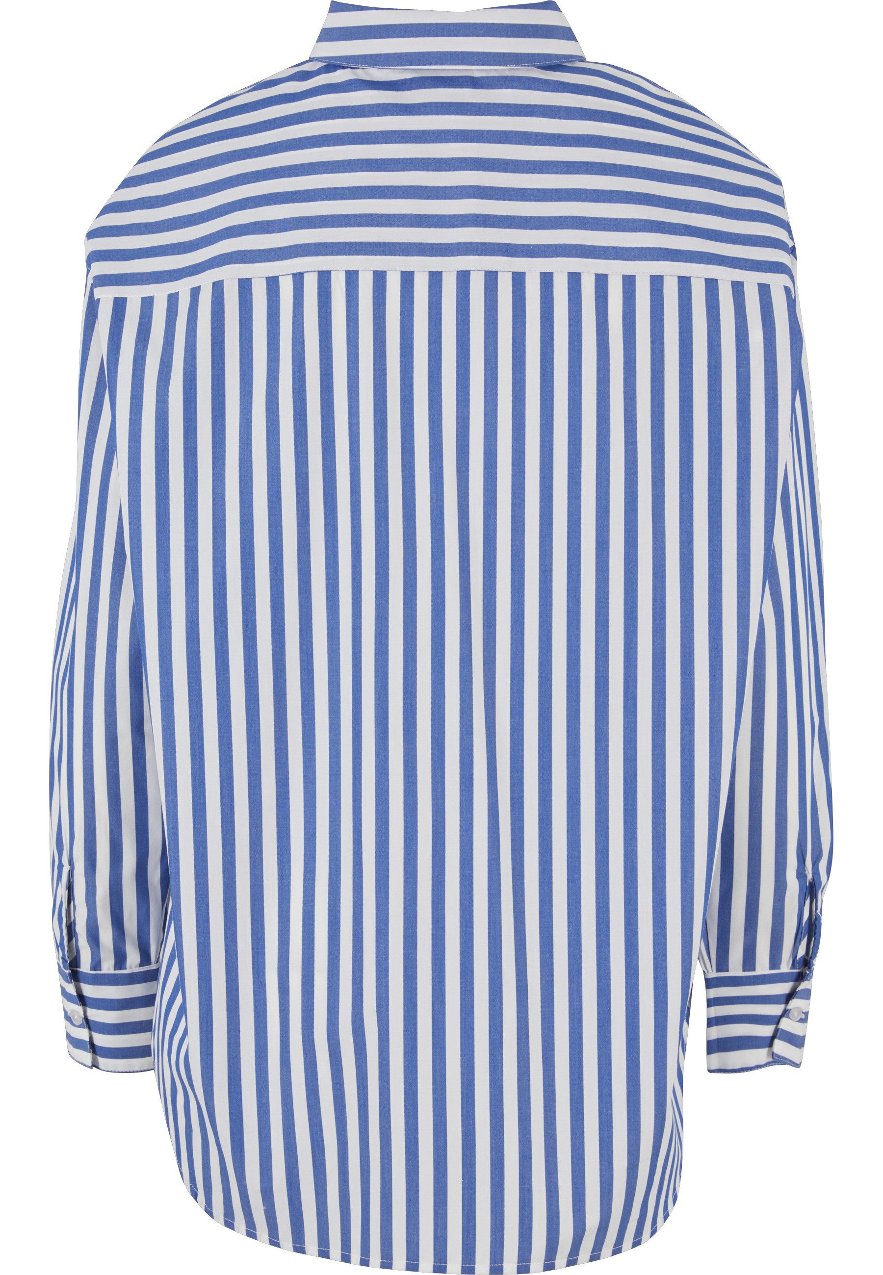 URBAN CLASSICS Langarmhemd Urban Classics Damen Ladies Striped Relaxed Shirt