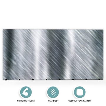 Primedeco Garderobenpaneel Magnetwand und Memoboard aus Glas Metallplatten Hintergrund