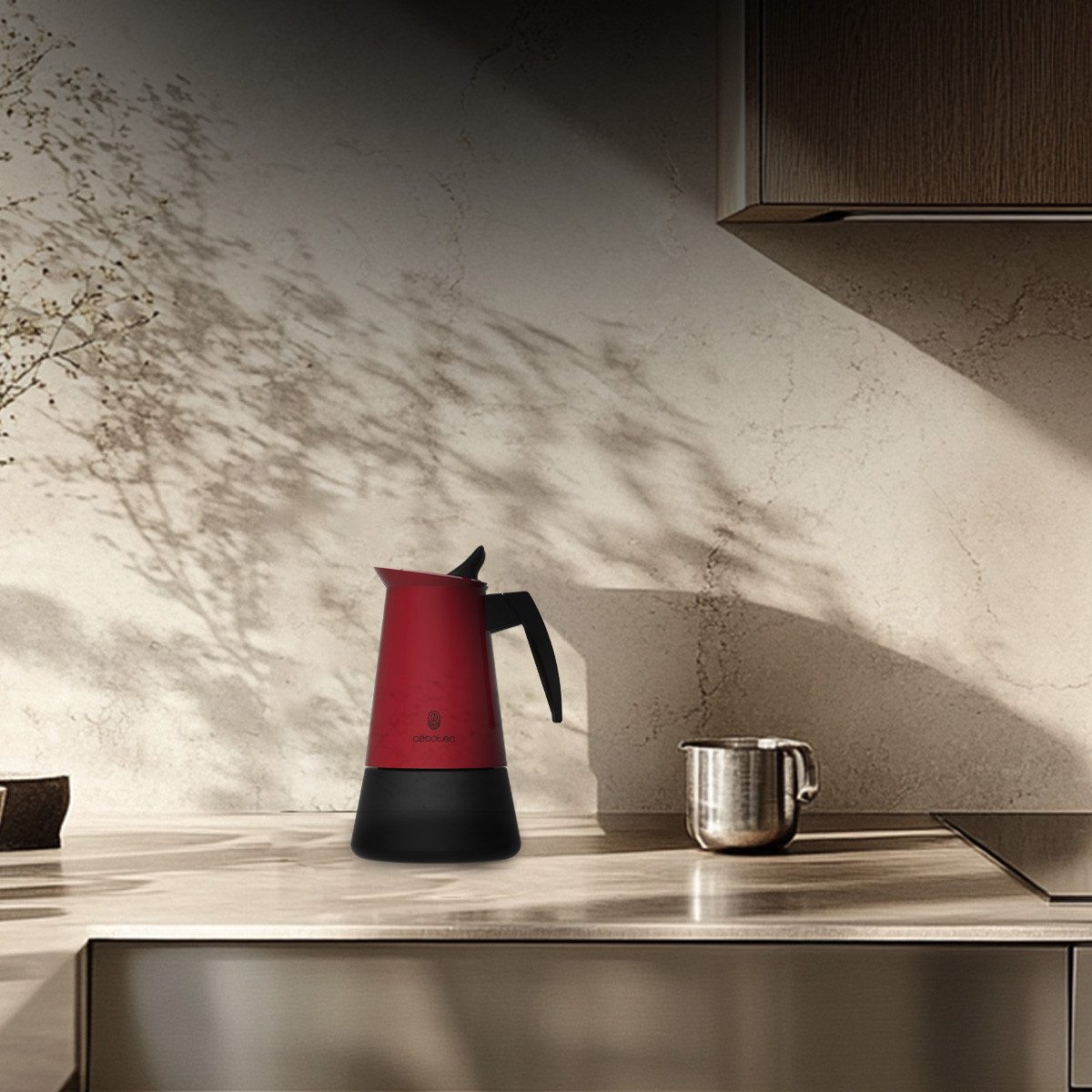 Cecotec Mokkamaschine, 0.2l Kaffeekanne, Piccolina 400 Red