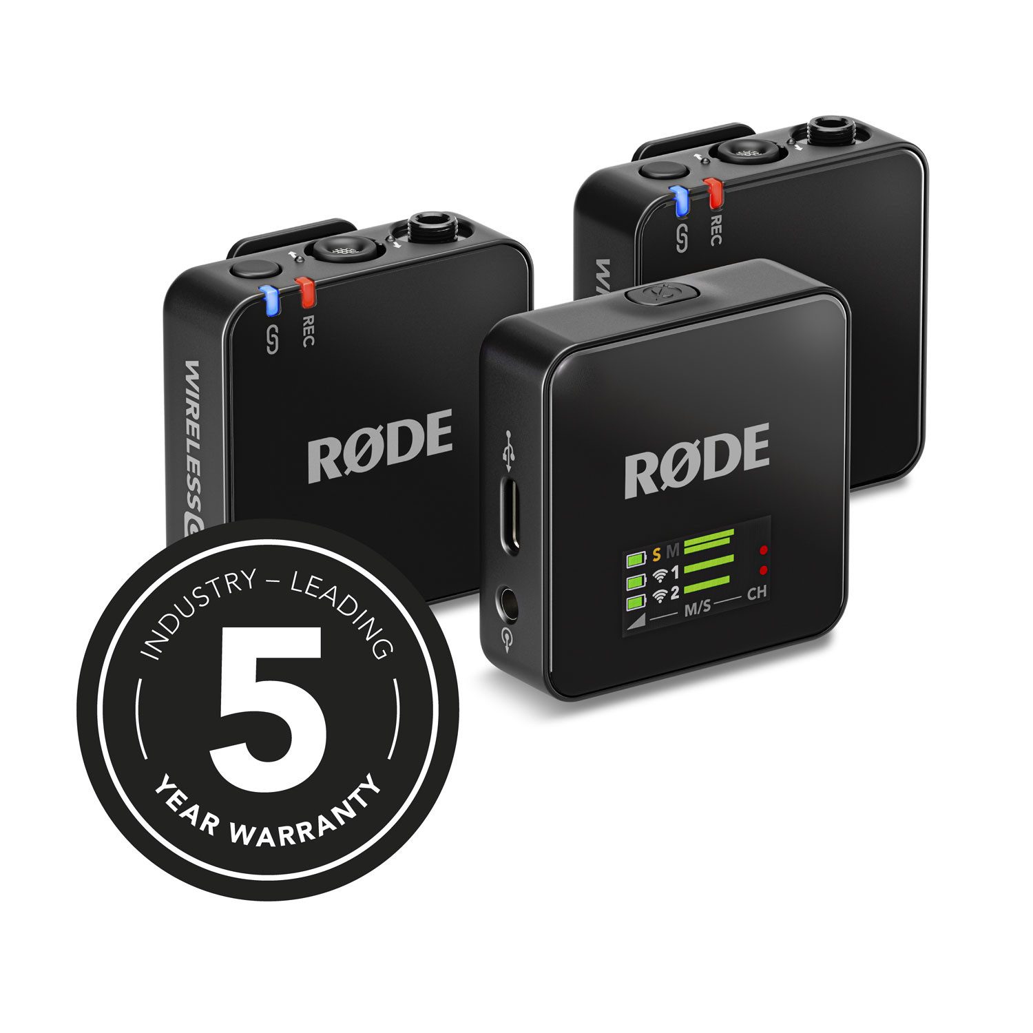 RØDE Rode Mikrofon-Funksystem Wireless GO Gen 3 Digitales Aufnahmegerät (32 Bit Float Recording)