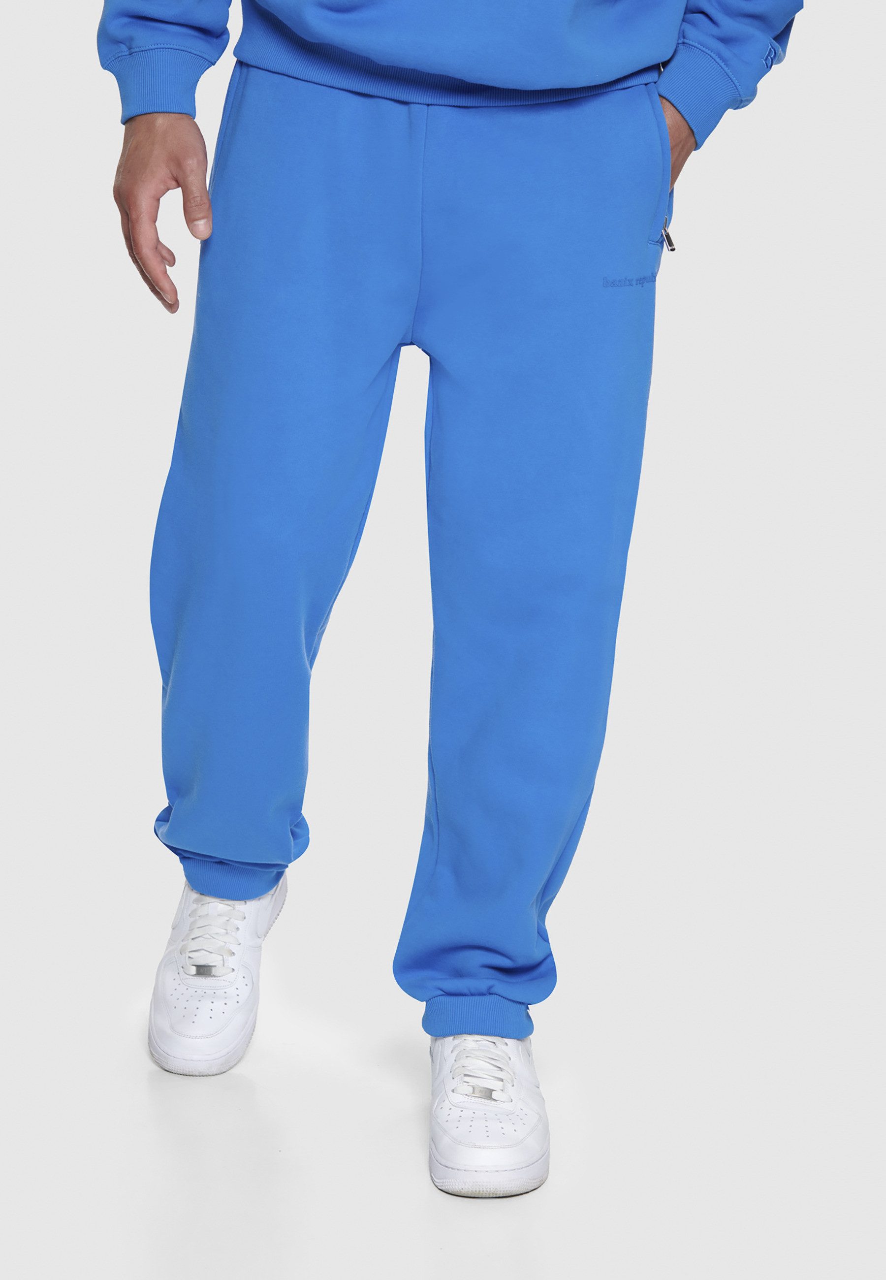 Dropsize Jogginghose Dropsize Herren Bazix Republiq Super Heavy Blank Jogger (1-tlg)