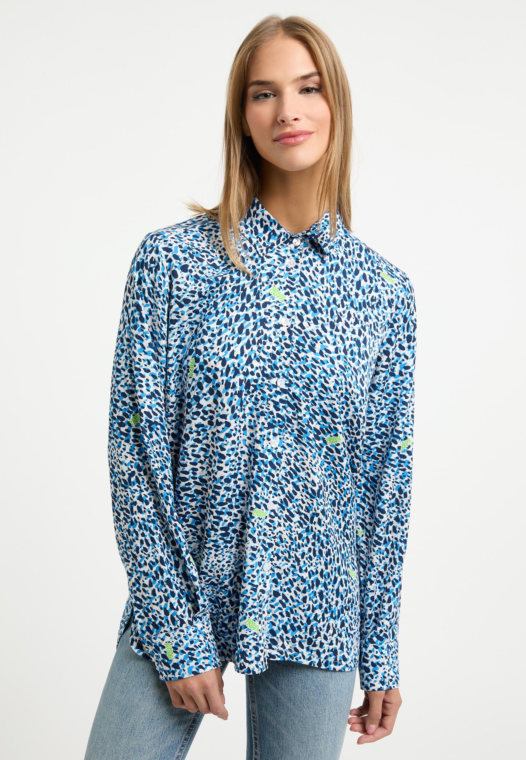 Frieda & Freddies NY Klassische Bluse Blouse mit Knopfleiste