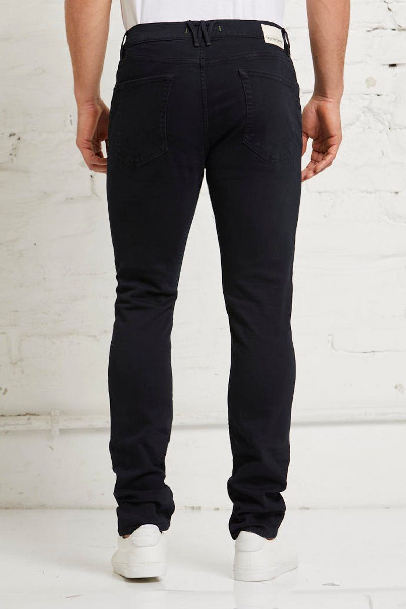black overdye black - Steve Slim-fit-Jeans 99 wunderwerk high with flex slim