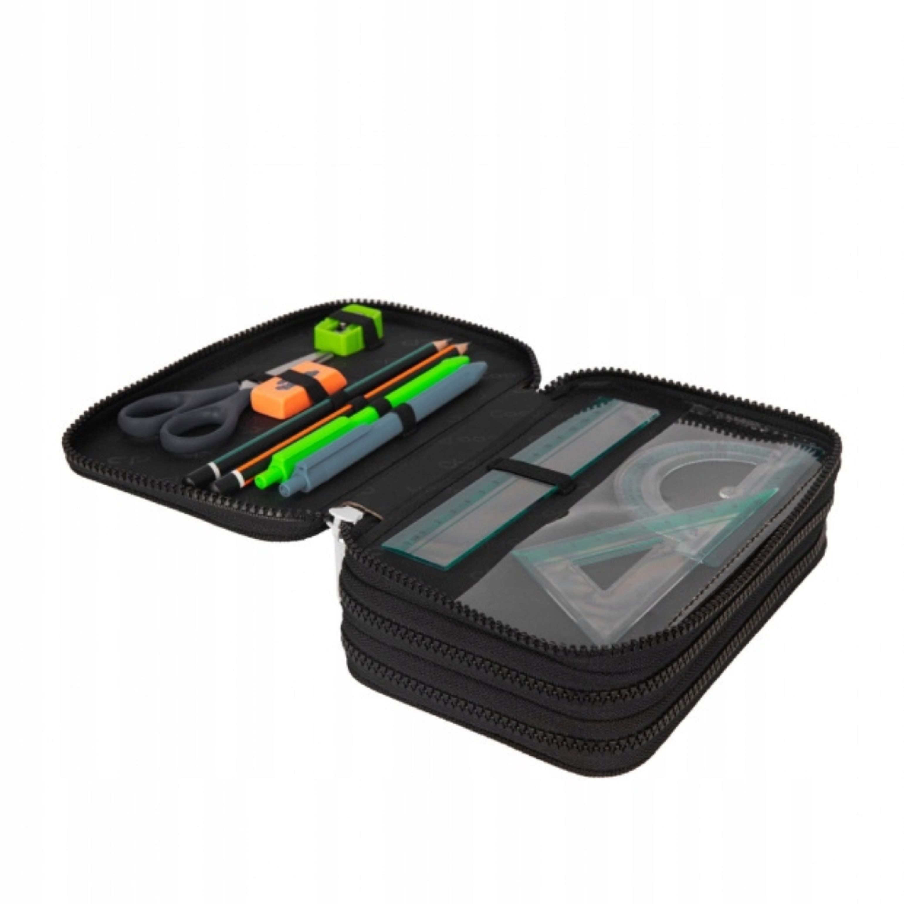 CoolPack Federmäppchen CoolPack 3-Fach Federmäppchen mit Zubehör – Fußball-Design!