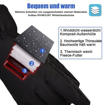 Lapalife Skihandschuhe »Thermo Warme Handschuhe Winter Wasserdicht Fahrrad Radfahren Sport« Anti-Rutsch, Touchscreen