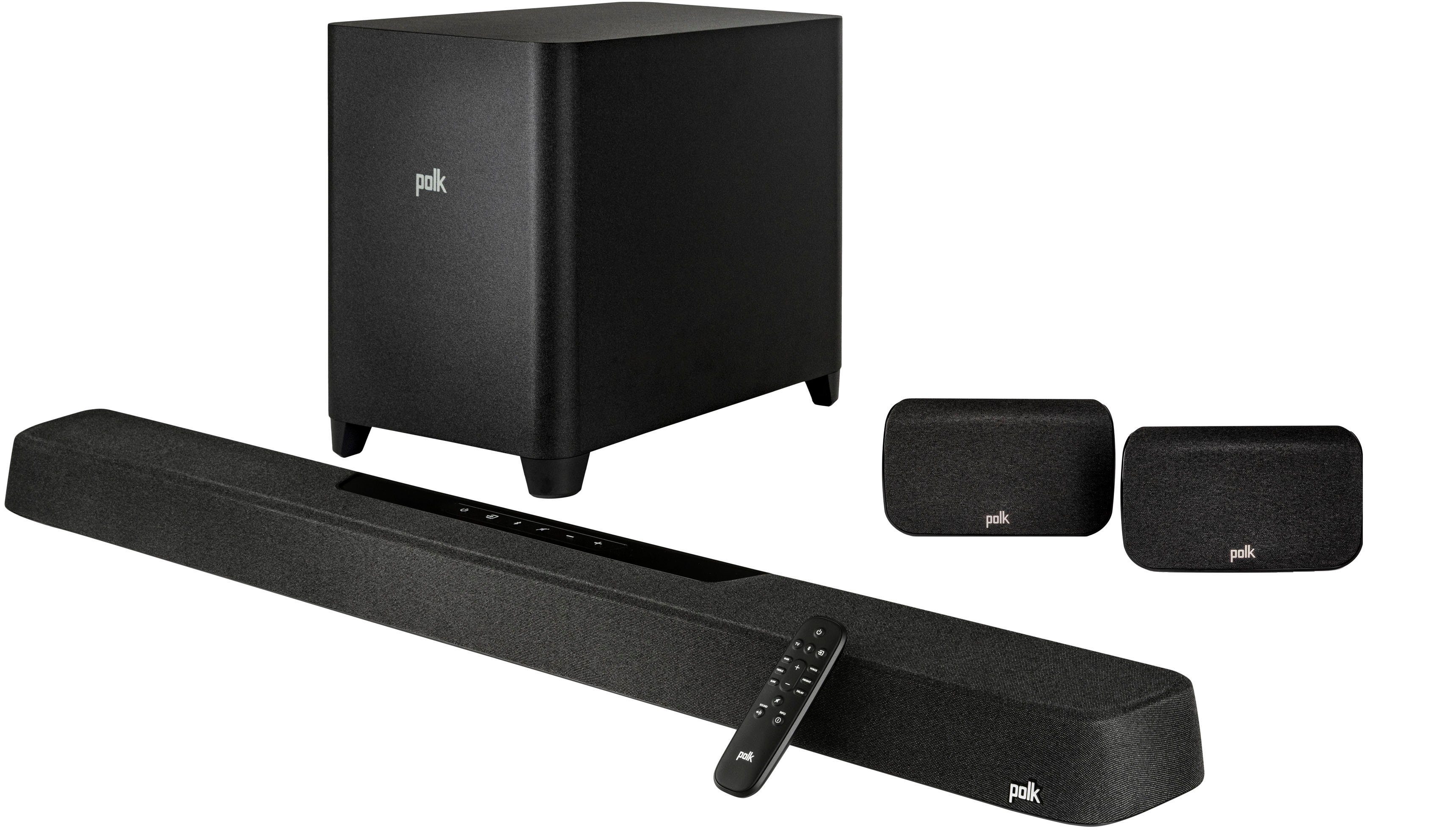 Polk Magnifi Max AX SR Heimkinosystem (Bluetooth, LAN (Ethernet), WLAN, Wireless-Surround-Lautsprechern und Subwoofer)