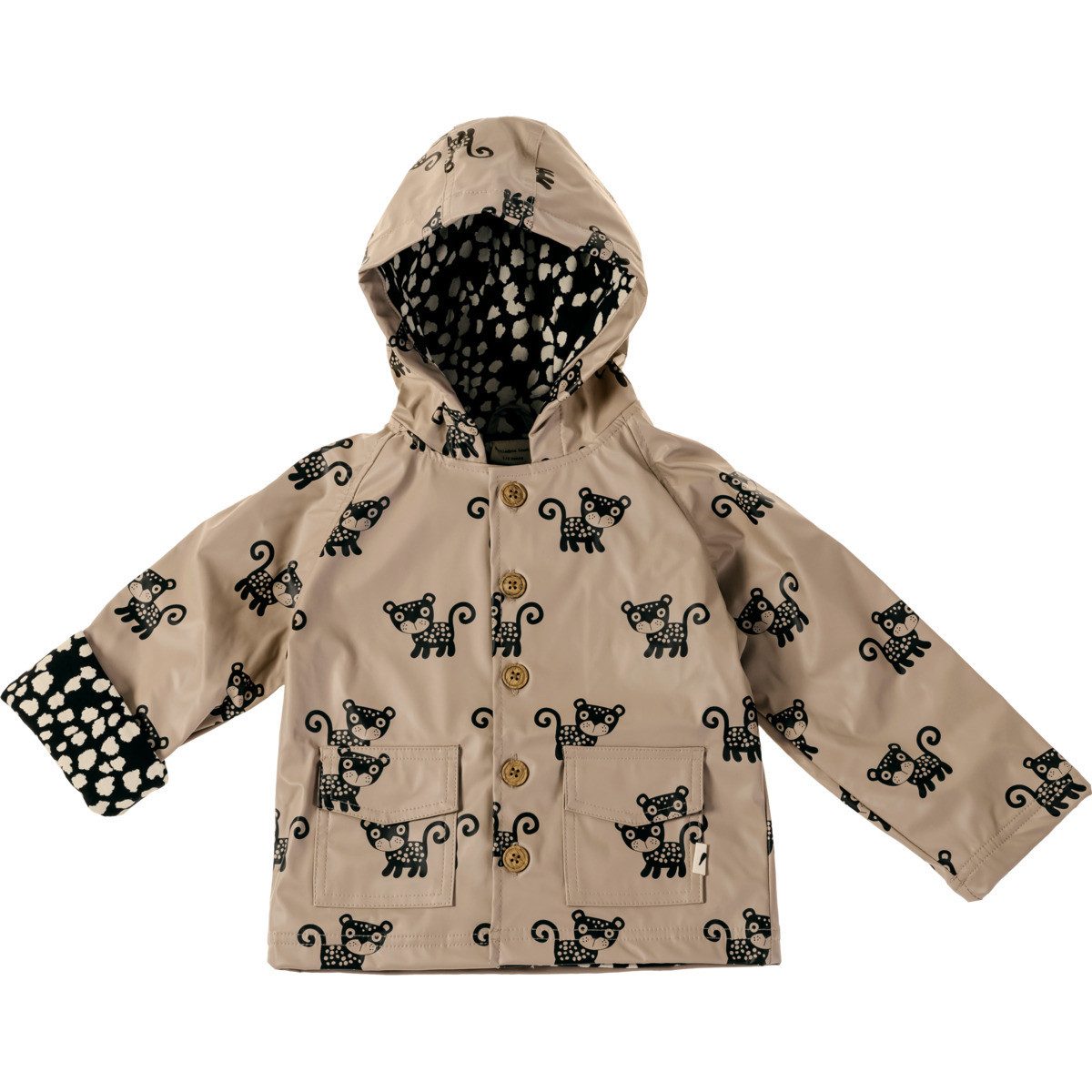 Turtledove London Softshelljacke Leopard Unisex Kinder Übergangsjacke, Windbreaker, Outdoor, Funktionsjacke, Wanderjacke