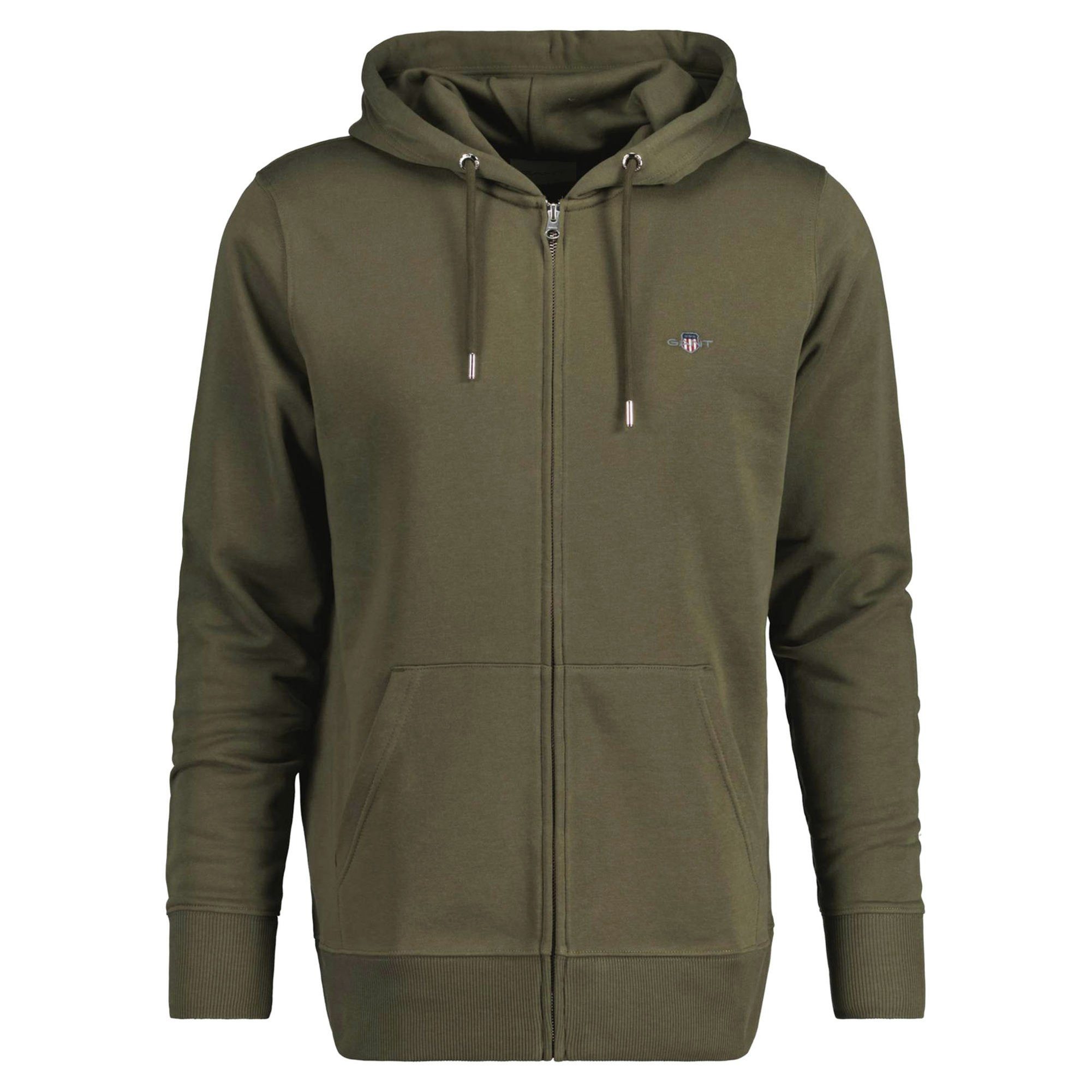 Gant Sweatshirt Herren Sweatjacke Baumwolle