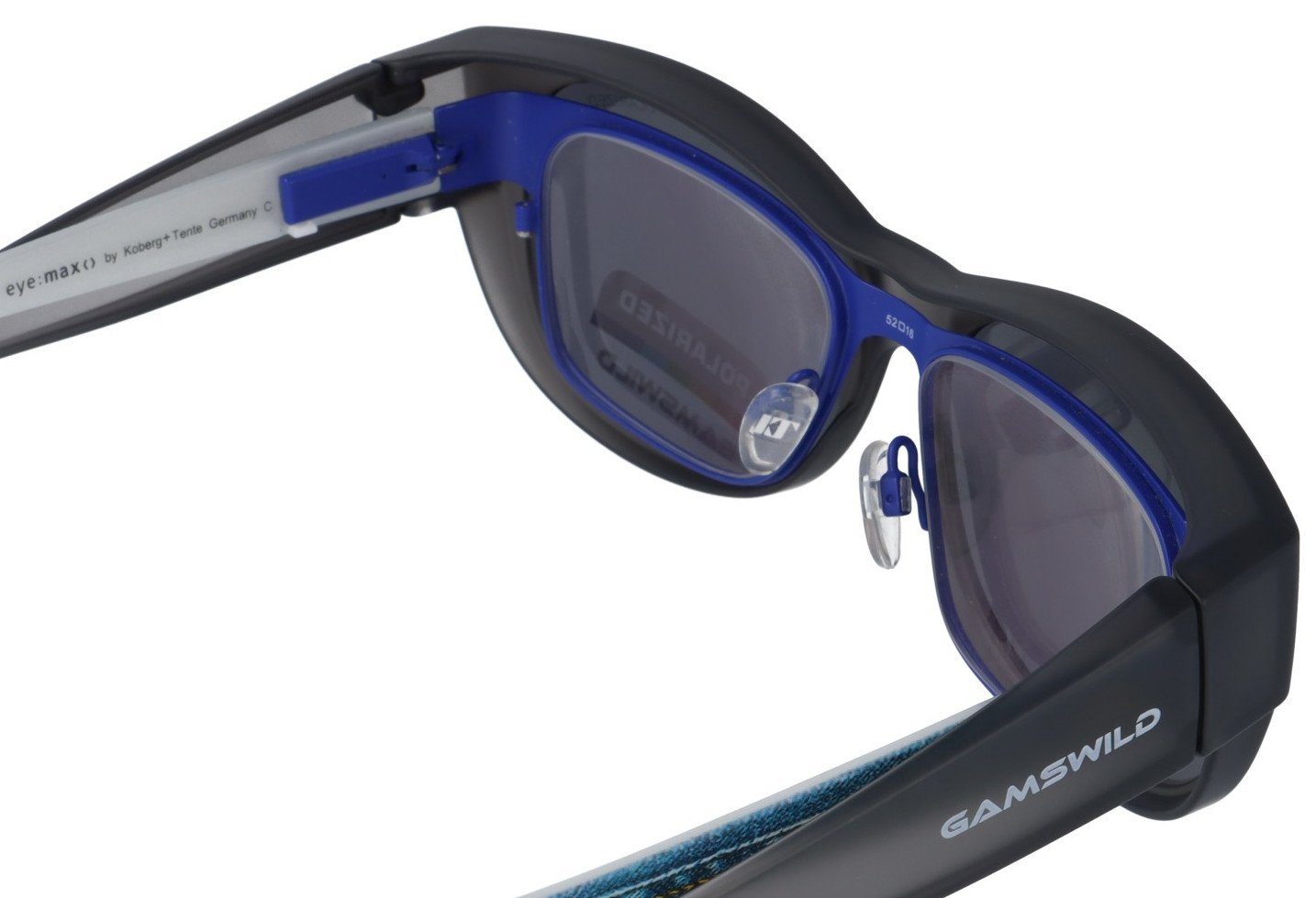 Herren, schwarz, Damen braun, Überbrille WS4032 polarisiert, Sonnenbrille Passform universelle grau Gamswild grau-transparent Sportbrille