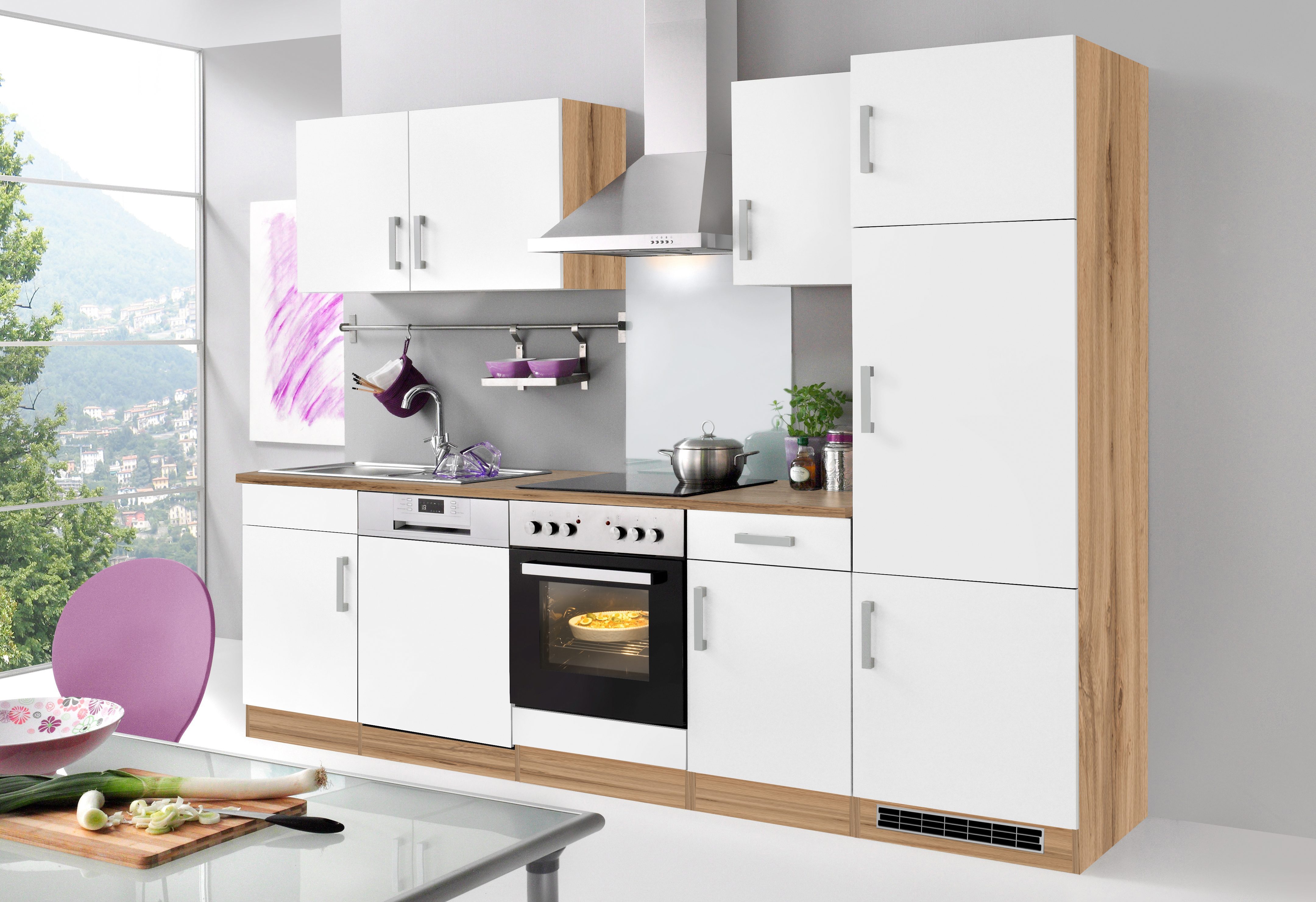 KOCHSTATION Küchenzeile KS-Toronto, Breite 280 cm, günstig online kaufen