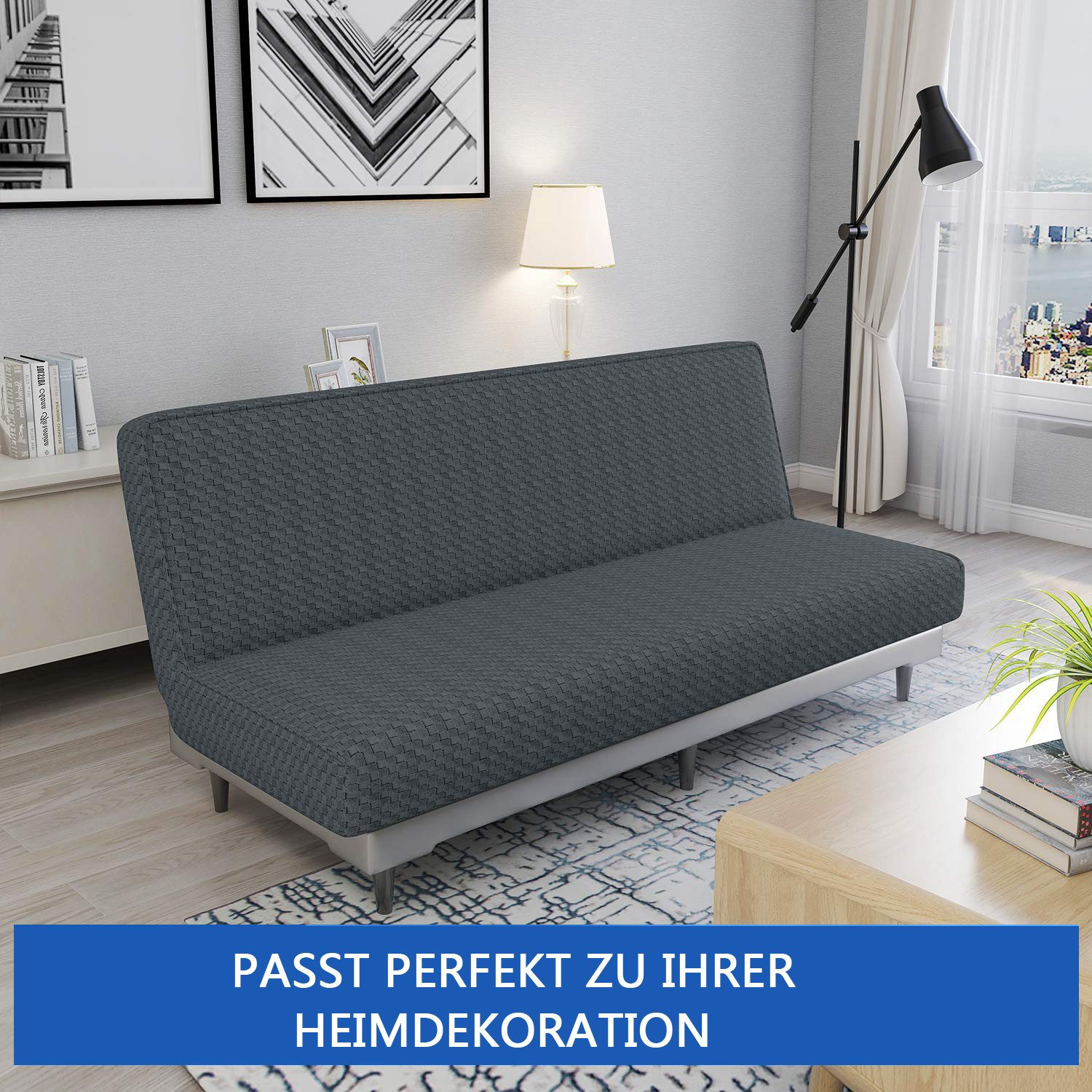 Coonoor Sofahusse Armlose Futon Abdeckung, Hoher Stretch Futon Schutz, für günstig online kaufen