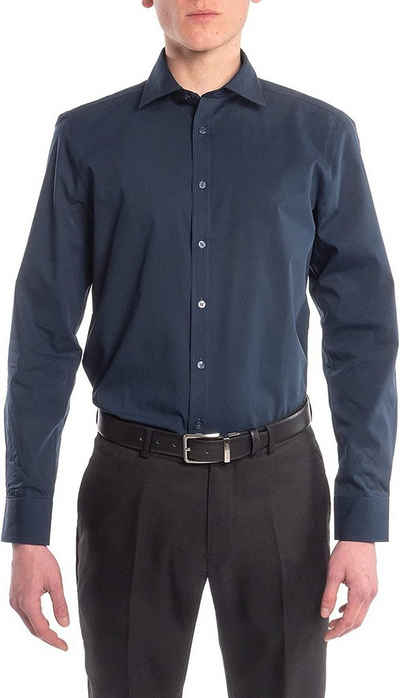 Hirschthal Businesshemd Herren Businesshemd Hemd in Slim Fit und Regulär Fit, in vielen Farben und allen Größen Langarm