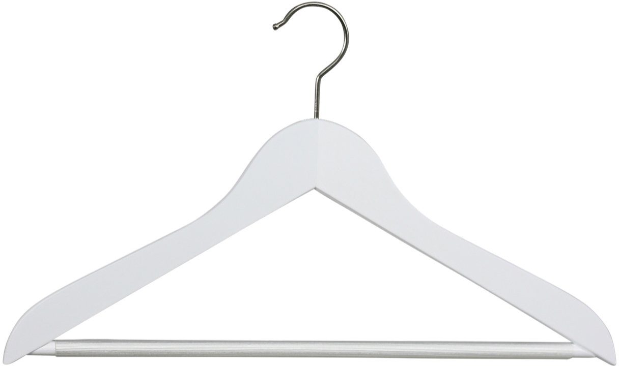 MAWA Kleiderbügel Business 45/RFS, (Set, 5-tlg), Holzbügel mit Steg
