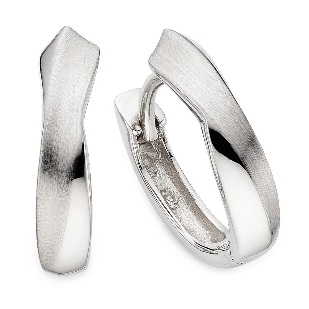 Paar Creolen Schmuck Geschenk Silbercreolen