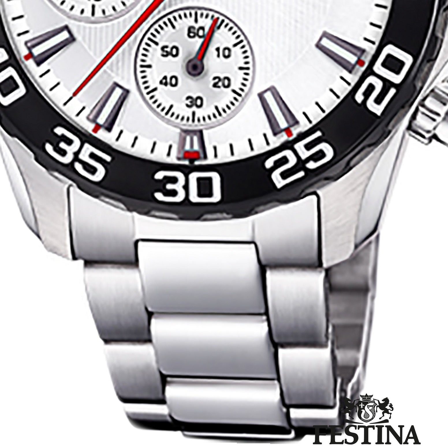 Festina Quarzuhr Festina Kinder Uhr F20457/1 Stahl, (Analoguhr), Kinder Armbanduhr rund, Edelstahlarmband silber