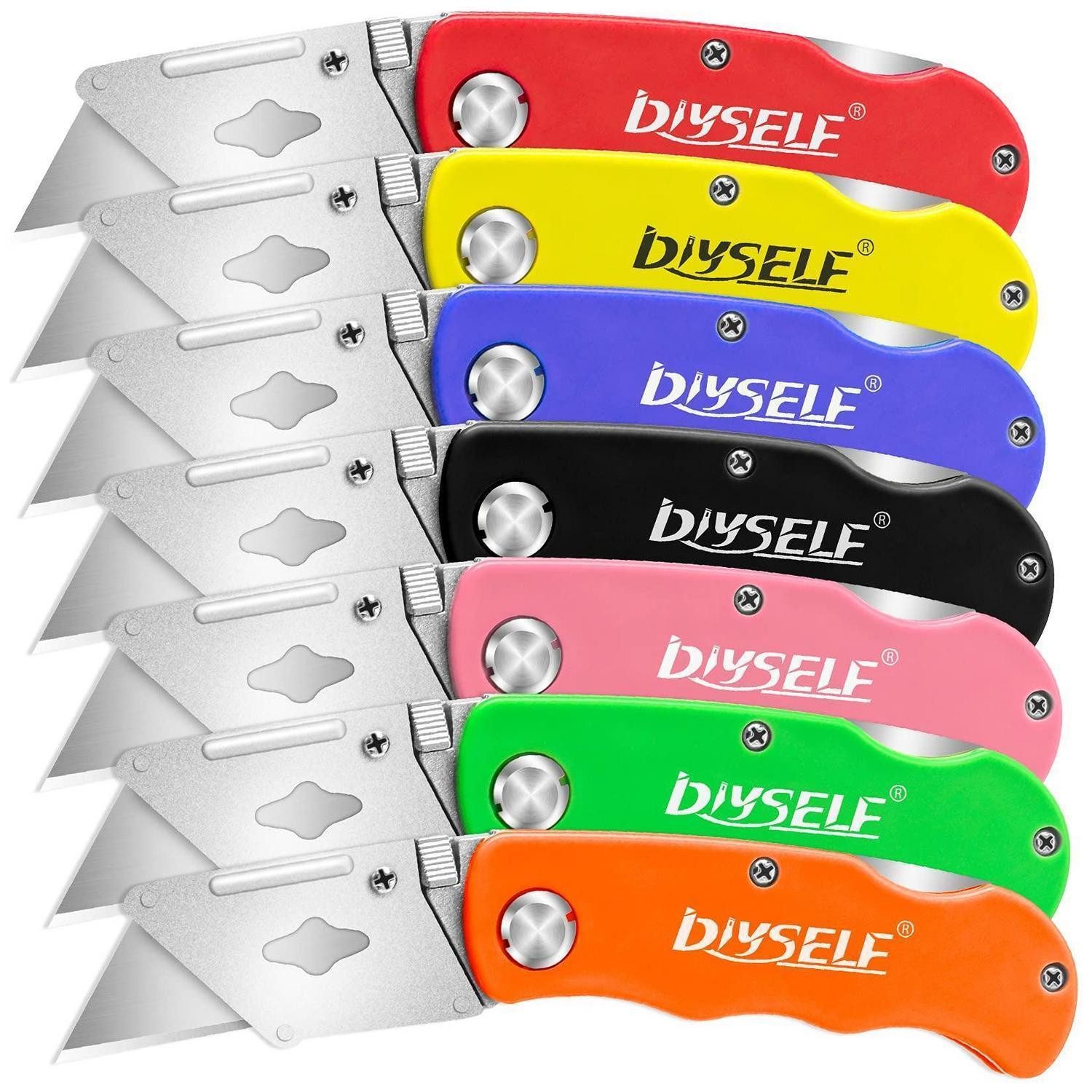 LuxusKollektion Cuttermesser Klappmesser 7er Pack farbig